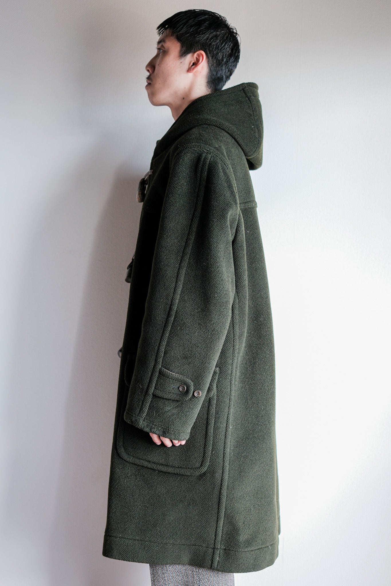 【~90's】Old INVERTERE HBT Wool Duffle Coat "Moorbrook" "DAVIDE CENCI 別注"