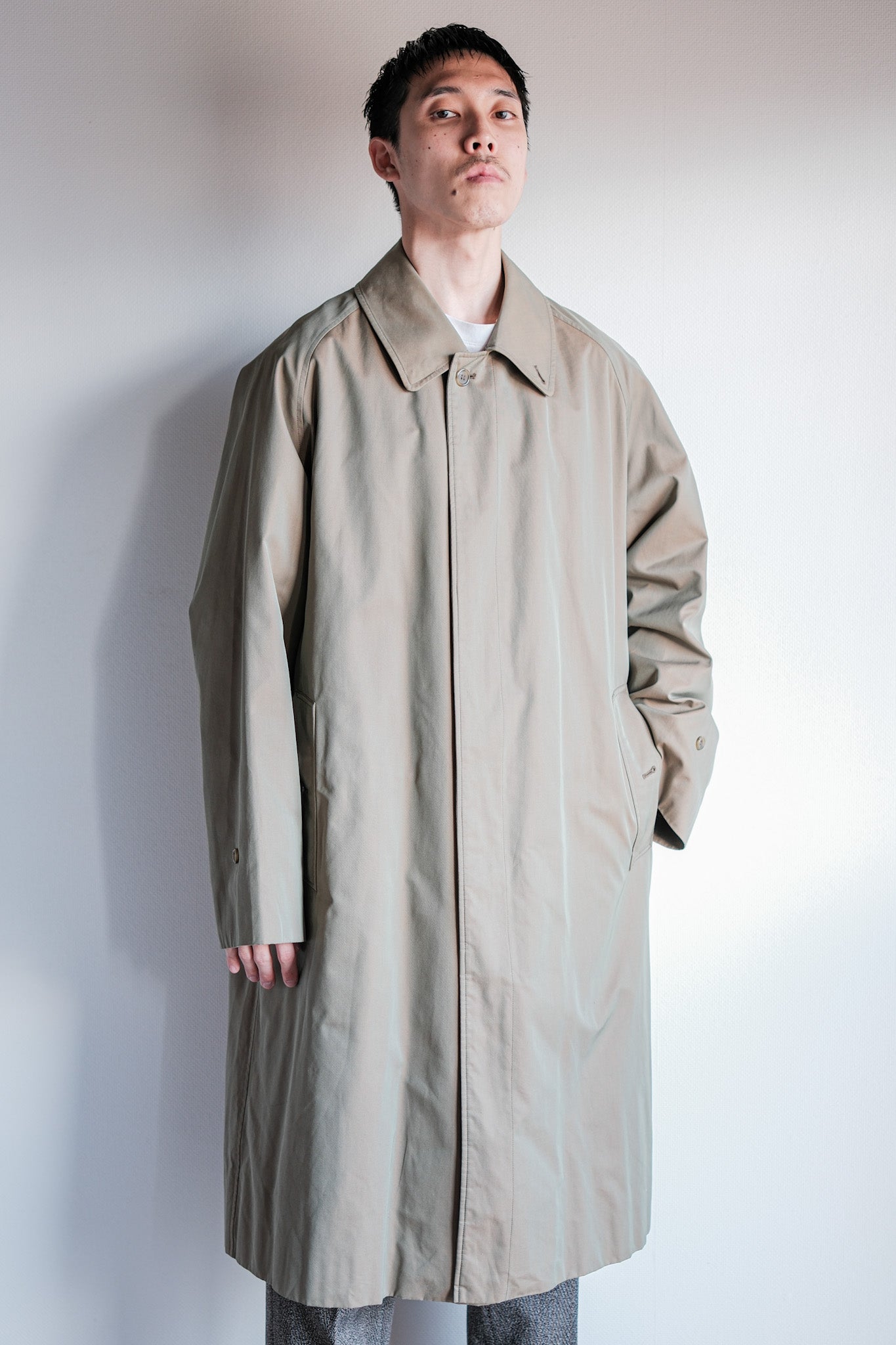 【~80's】Vintage Burberrys Single Raglan Balmacaan Coat C100 With Liner Size.50REG "TAMAMUSHI"