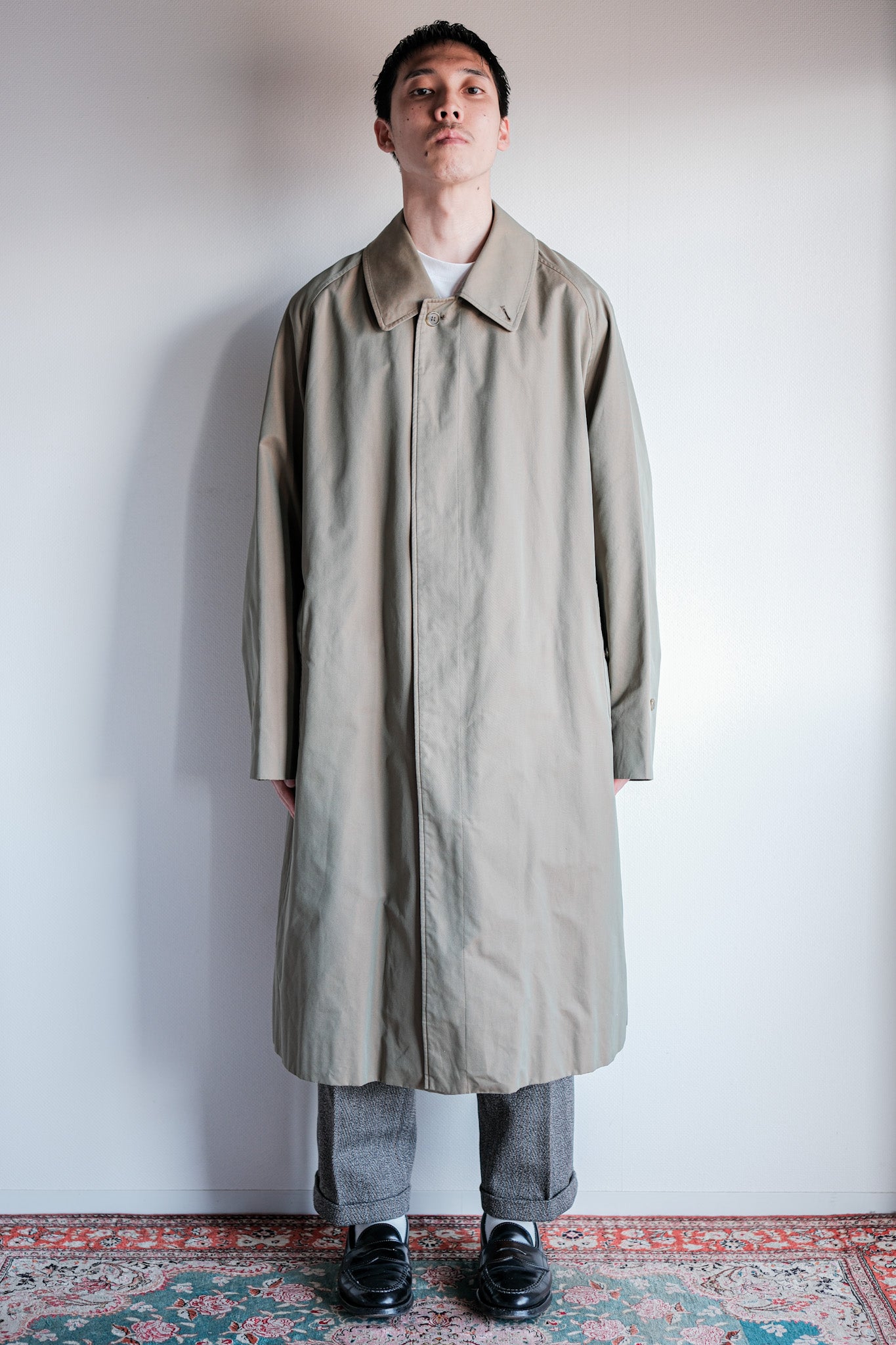 【~80's】Vintage Burberrys Single Raglan Balmacaan Coat C100 With Liner Size.50REG "TAMAMUSHI"