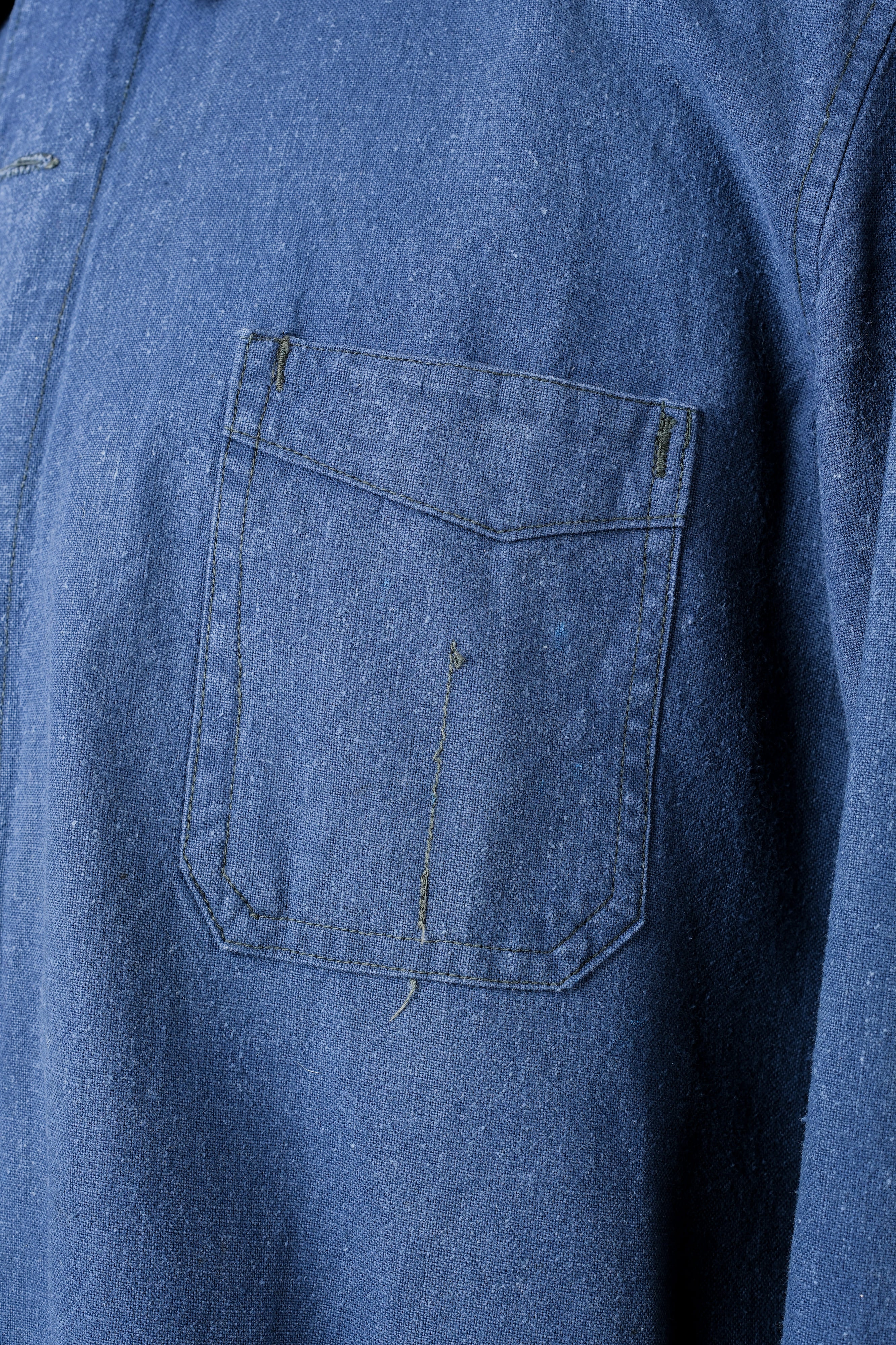【~40's】French Vintage Indigo Metis Work Jacket