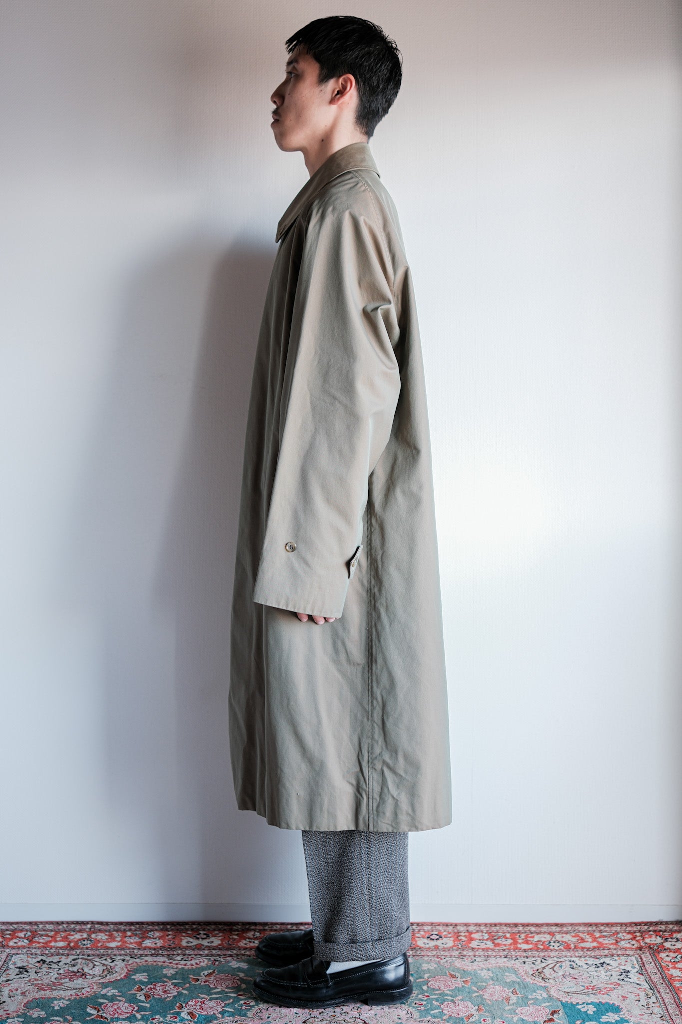 【~80's】Vintage Burberrys Single Raglan Balmacaan Coat C100 With Liner Size.50REG "TAMAMUSHI"