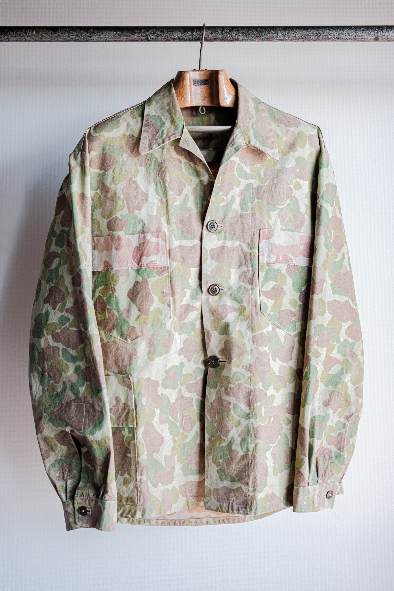 【~50's】American Vintage Occupation Taylor Made Frogskin Camouflage Jacket "U.S.M.C Material"