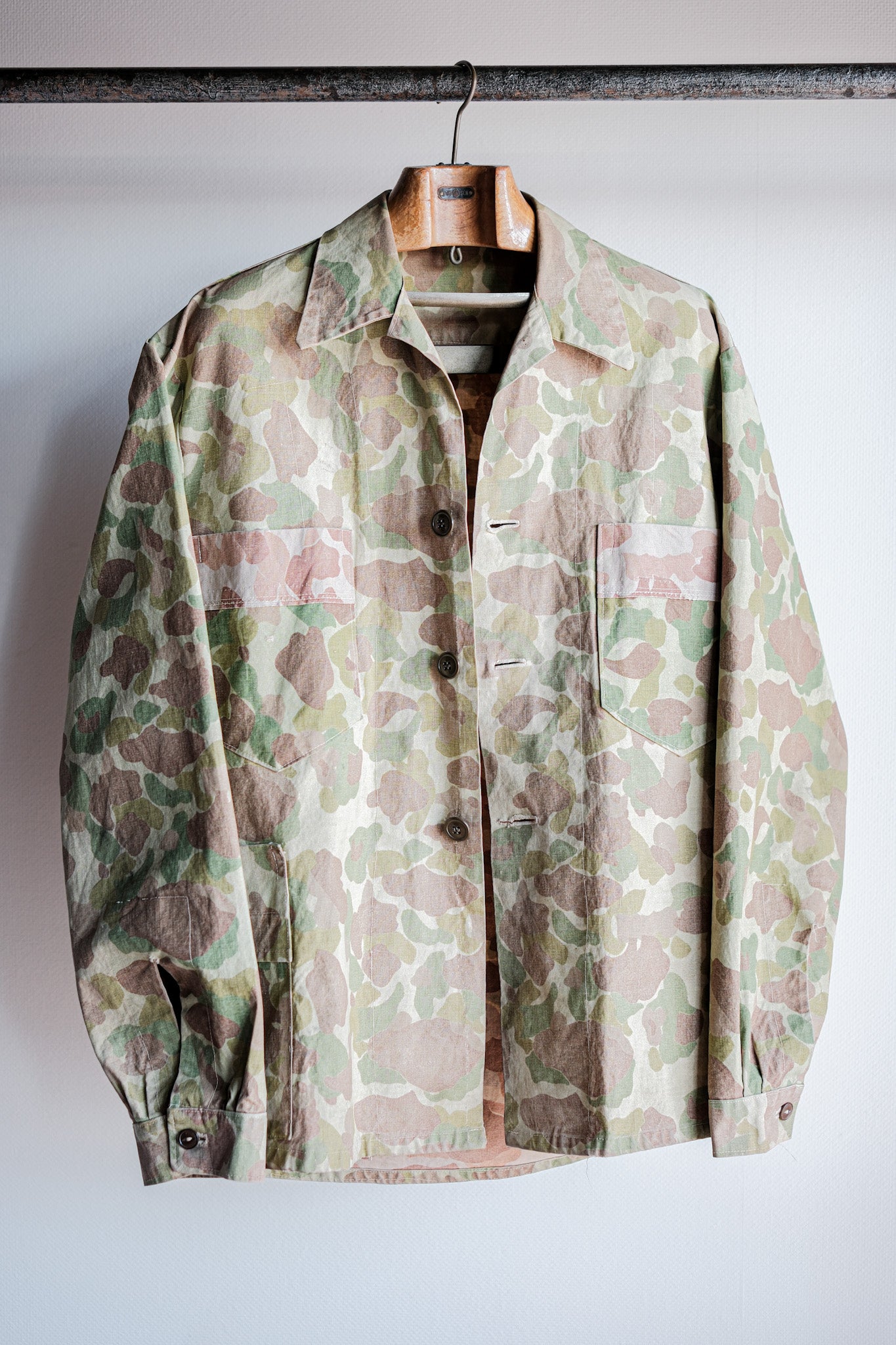 【~50's】American Vintage Occupation Taylor Made Frogskin Camouflage Jacket "U.S.M.C Material"