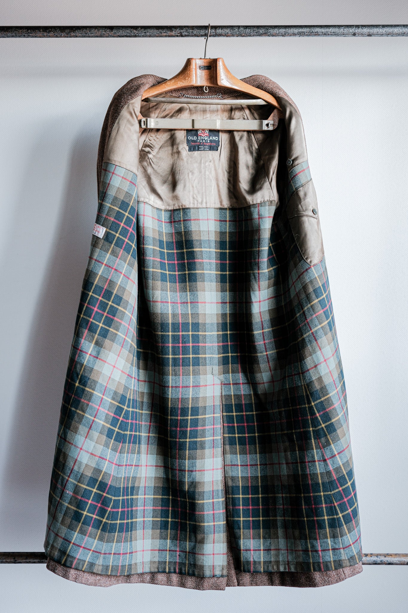 【~90's】OLD ENGLAND PARIS Single Raglan Wool Balmacaan Coat