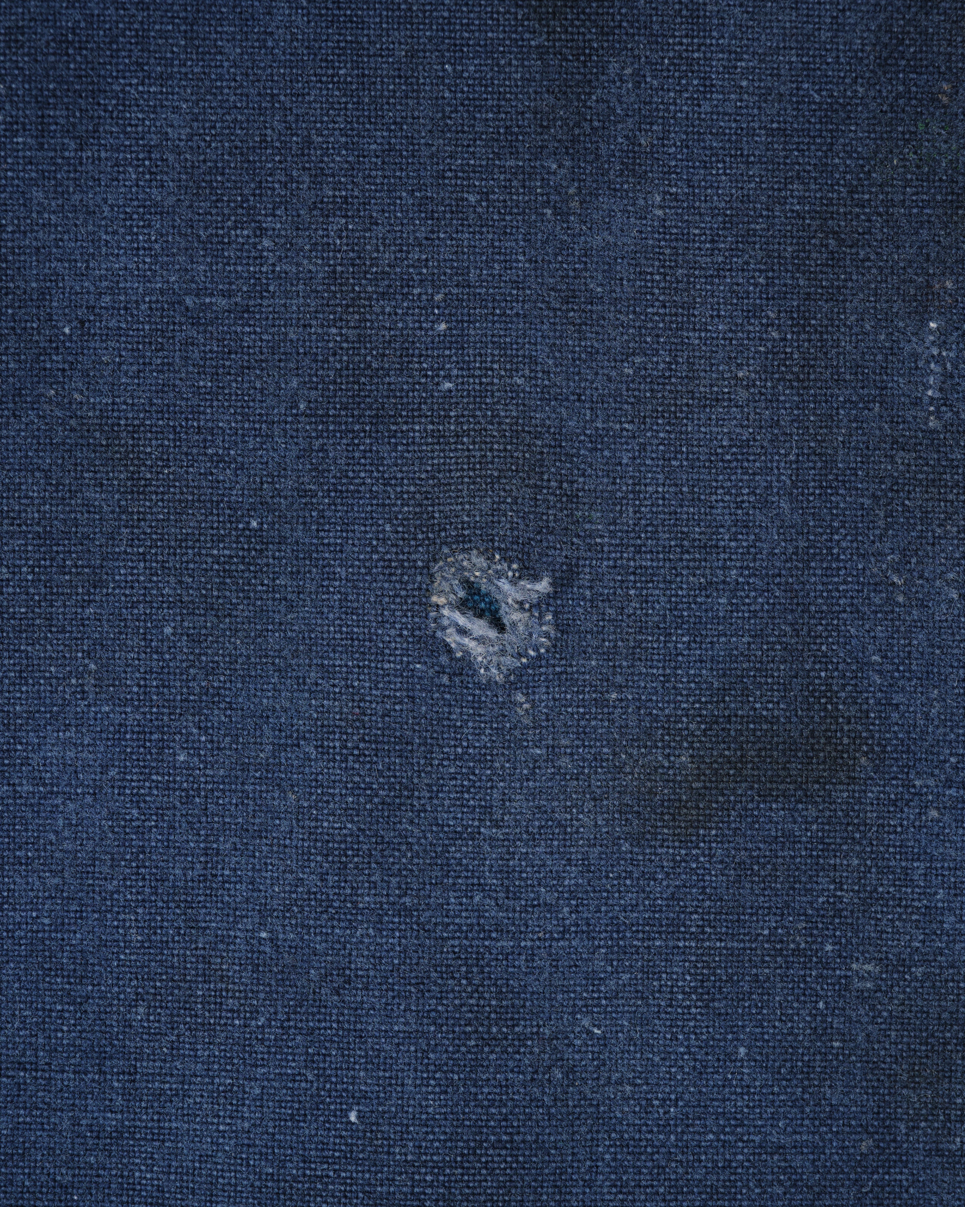 【~30's】French Vintage Indigo Hemp Linen Work Pants "Patchwork" "AU MOLINEL"