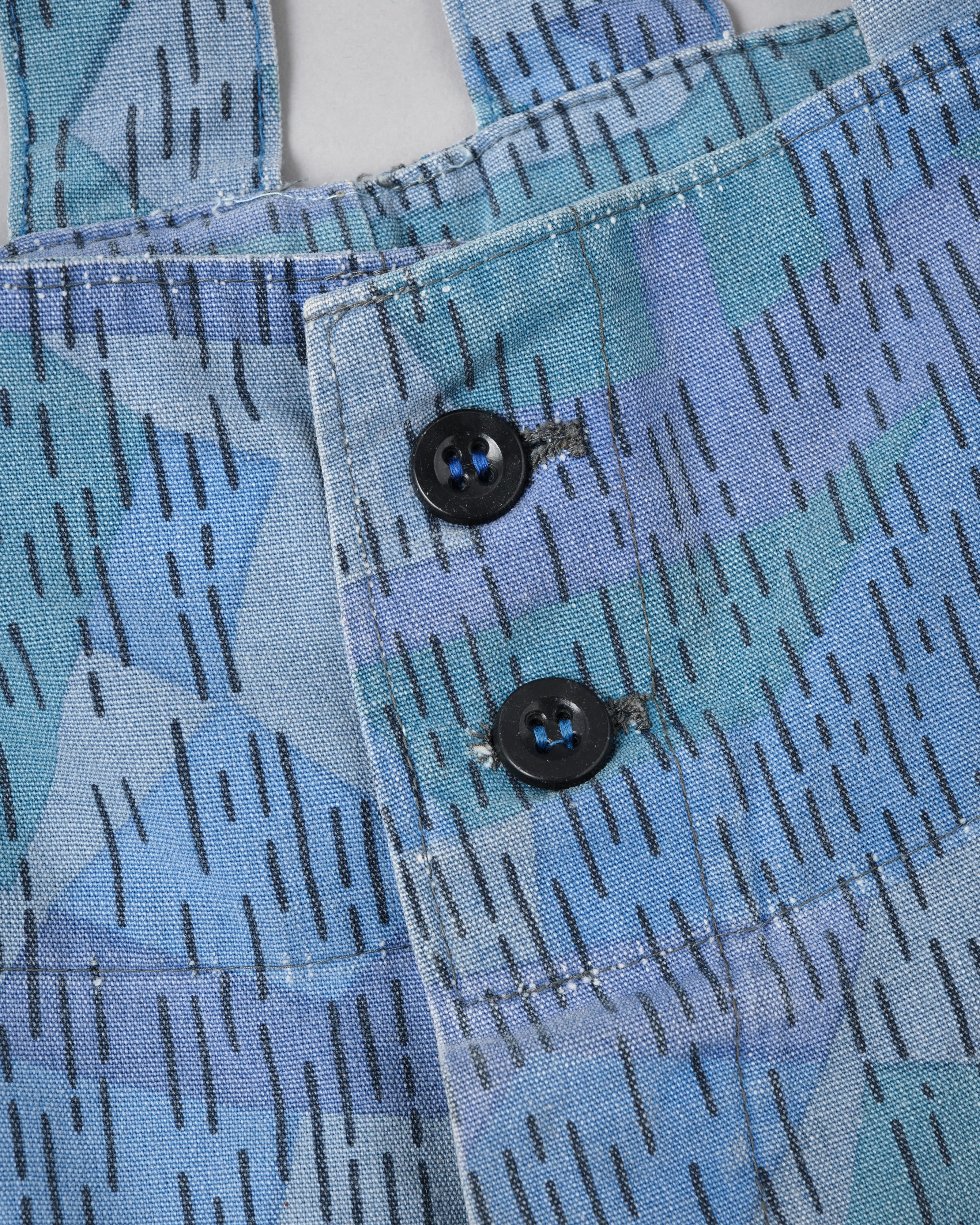 【~80's】Czechoslovakian People's Militias & Fire Brigade Blue Splinter Pattern Camouflage Overalls