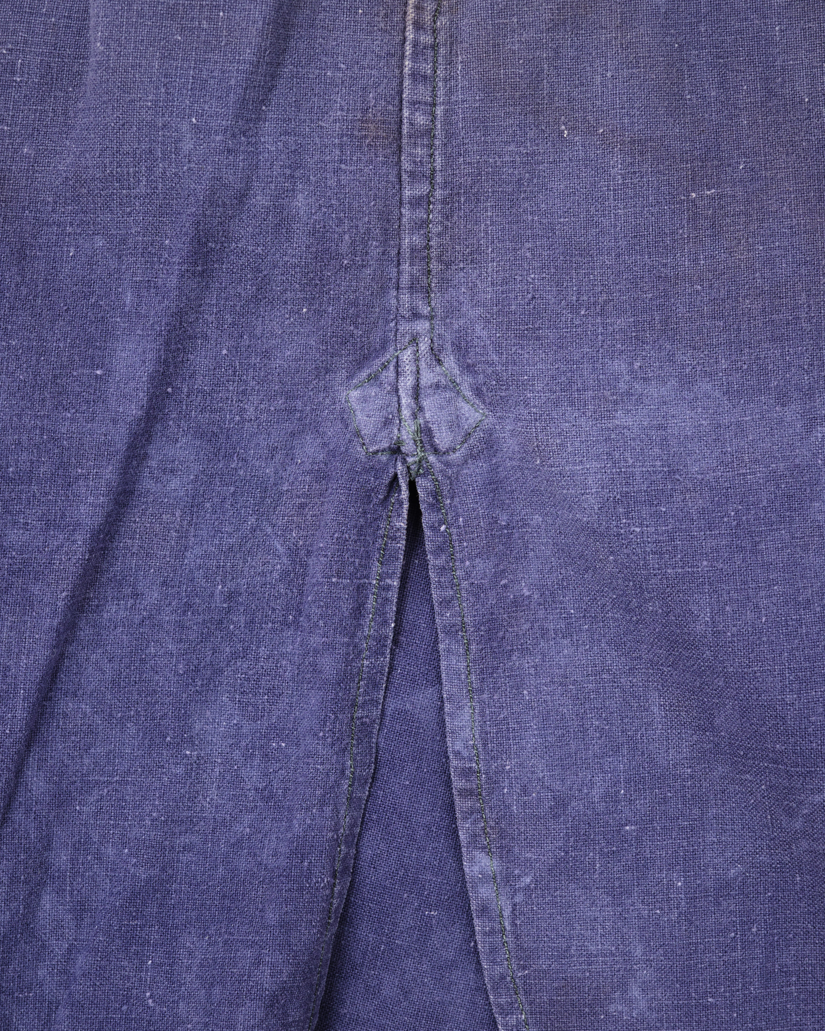 【~40’s】French Vintage Indigo Metis Grandpa Shirt