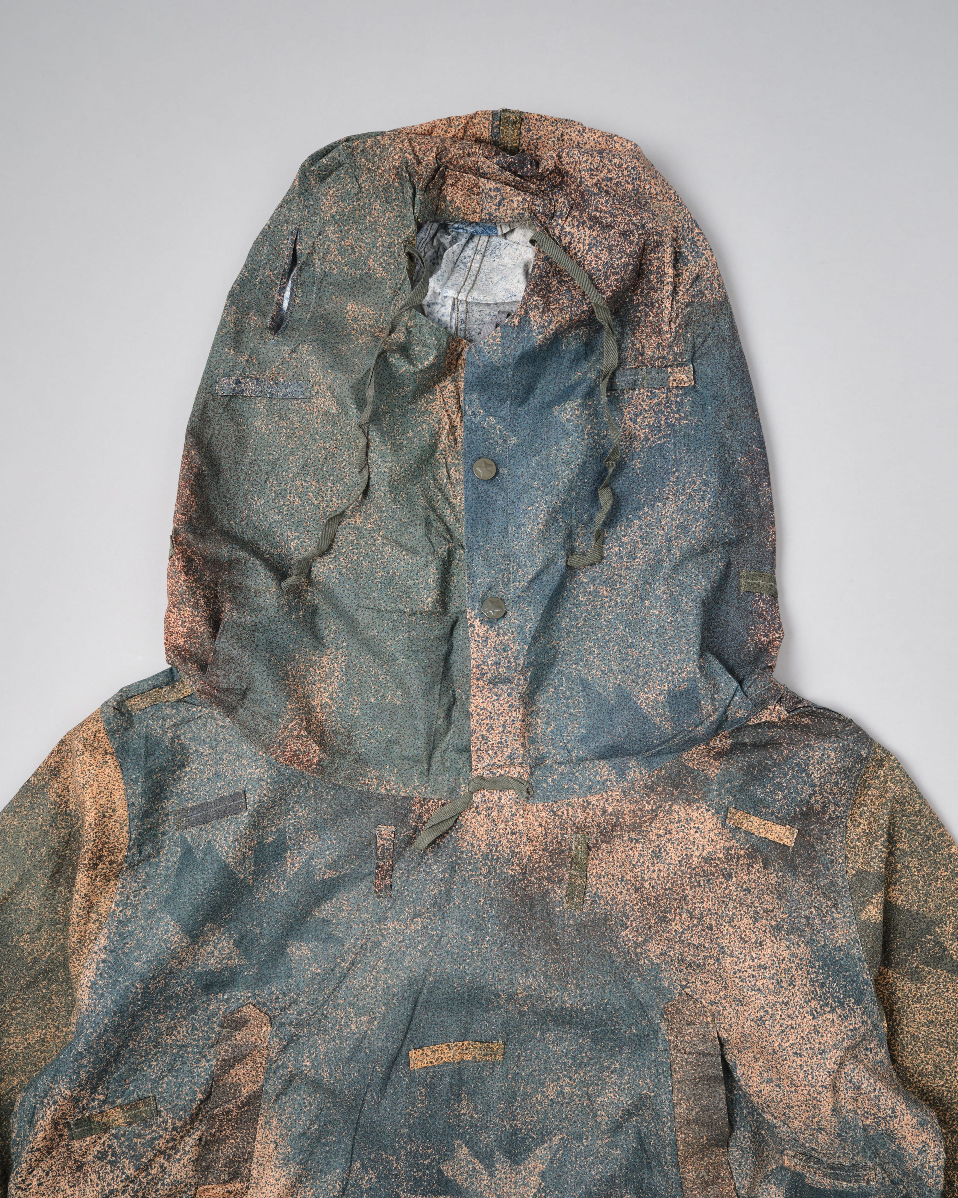 【~60's】Yugoslav People's Army Mountain Camouflage Sniper Smock With Bag & Gloves
