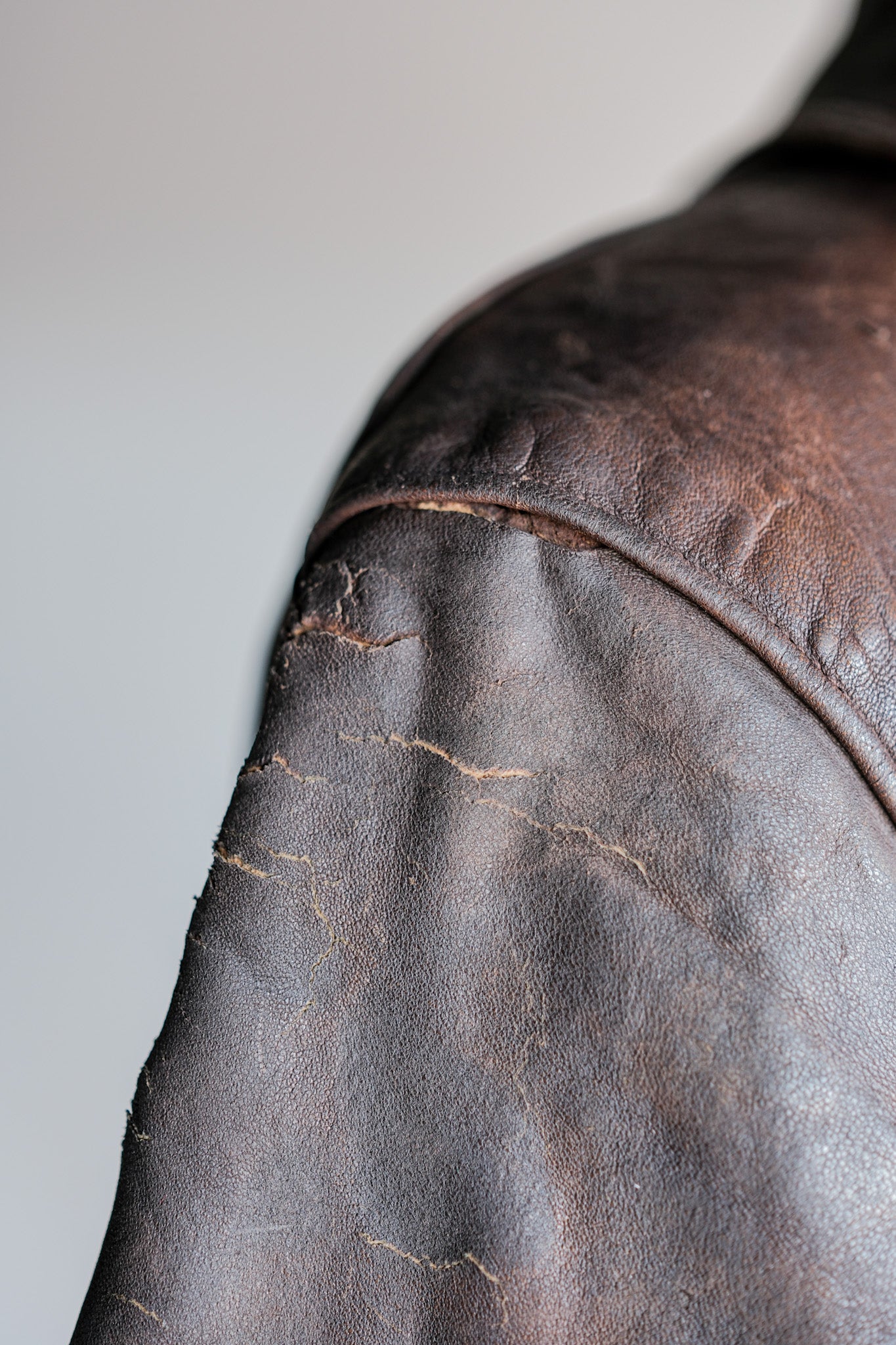 【~40's】WWⅡ French Army M35 Tank Crew Leather Jacket