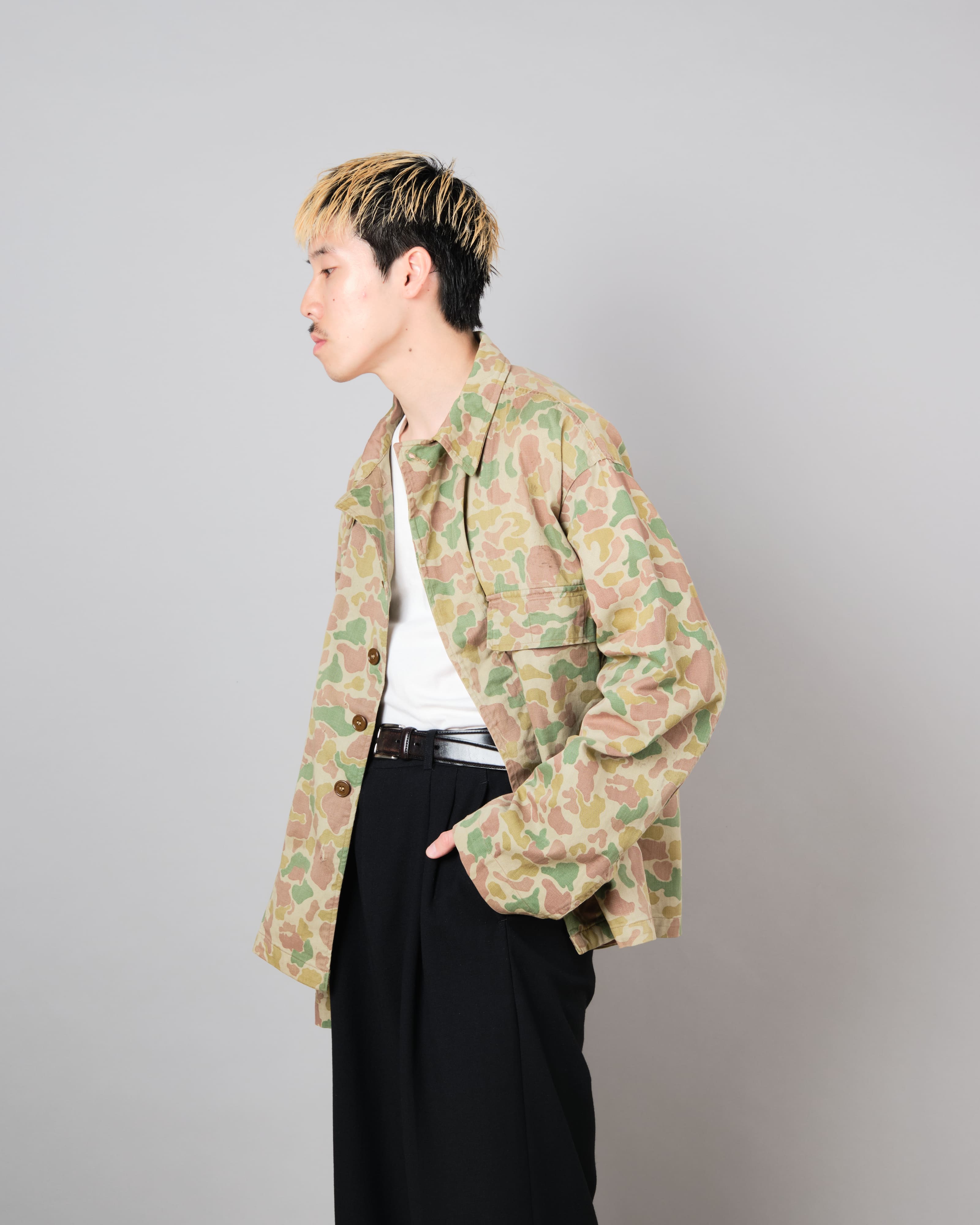 【~50's】Dutch Army Frogskin Camouflage Field Jacket Size.50