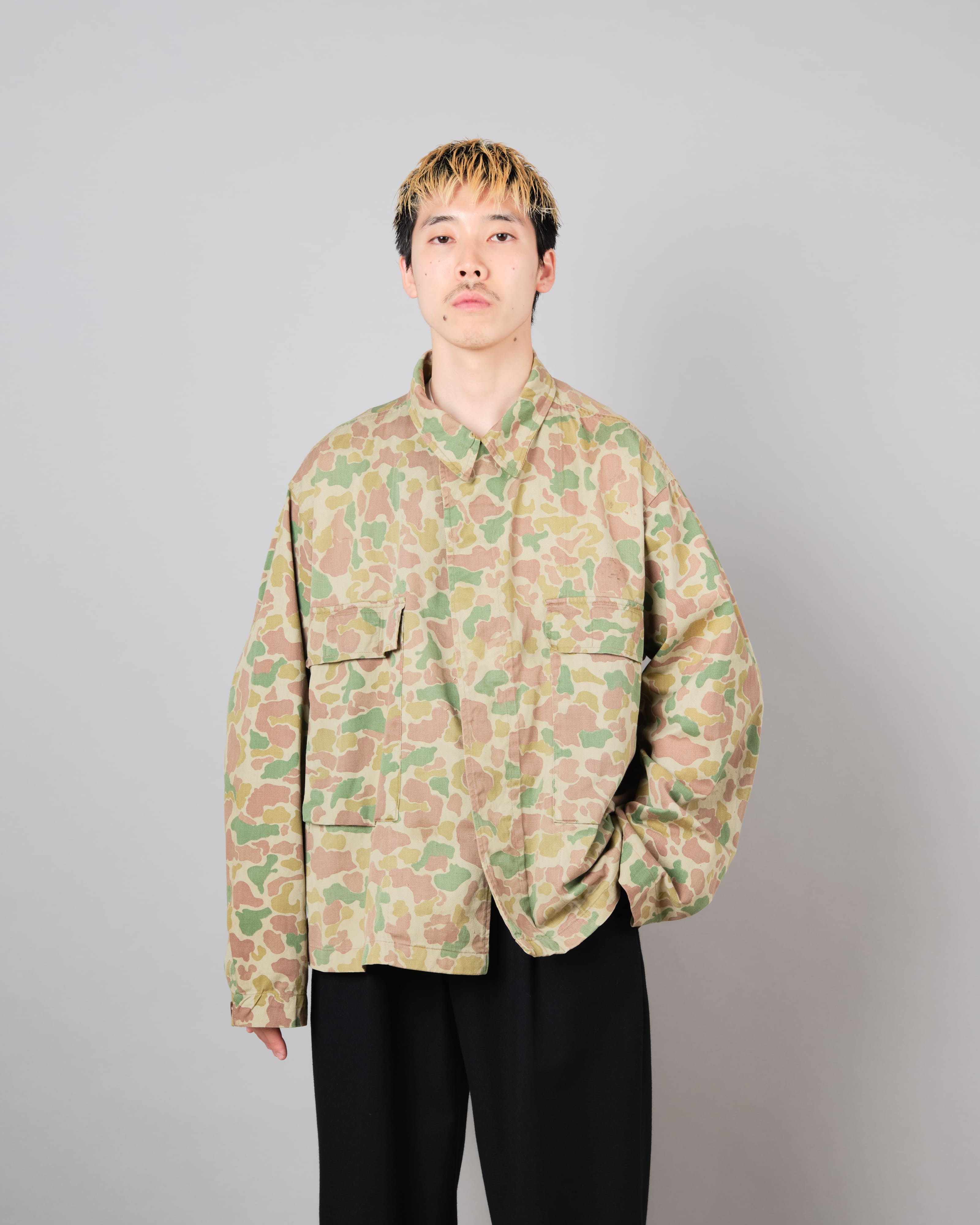 【~50's】Dutch Army Frogskin Camouflage Field Jacket Size.50