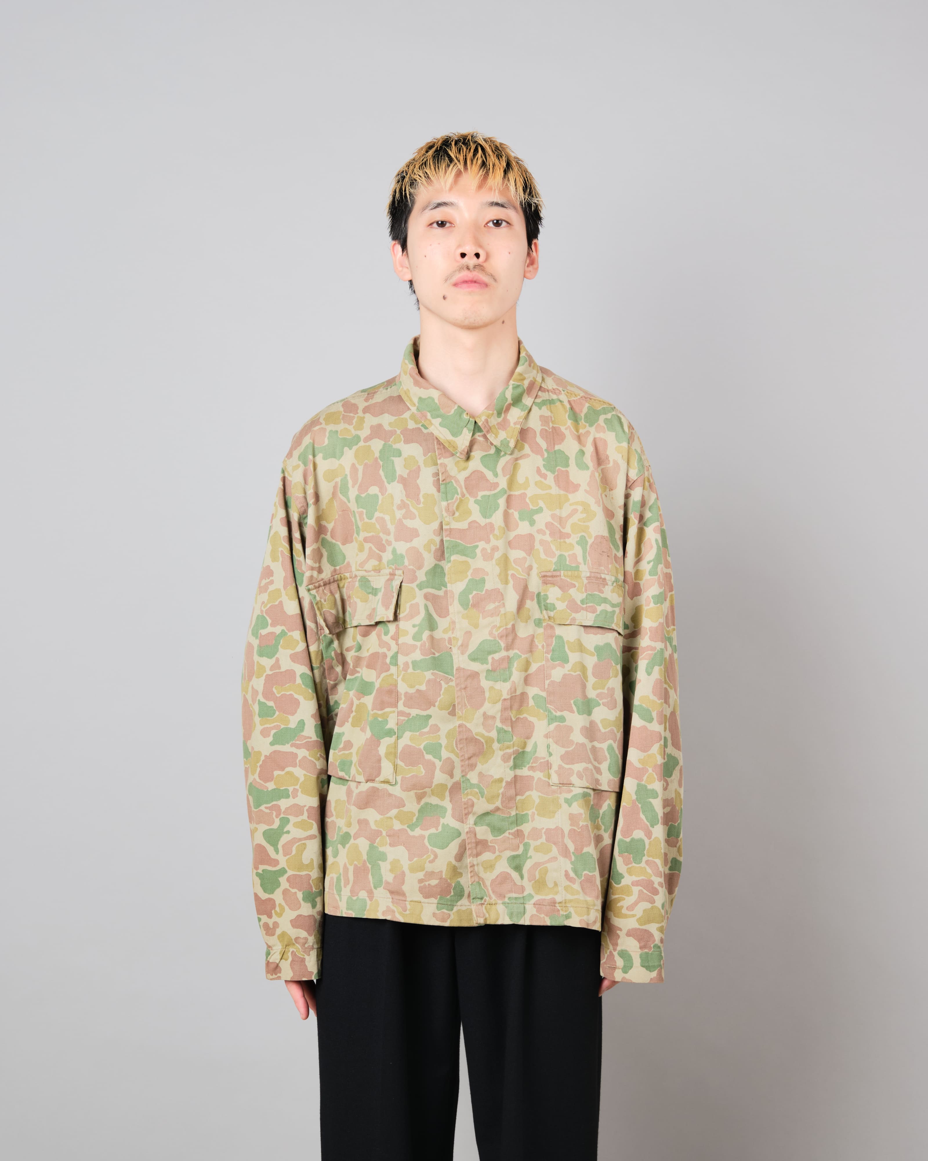 【~50's】Dutch Army Frogskin Camouflage Field Jacket Size.50