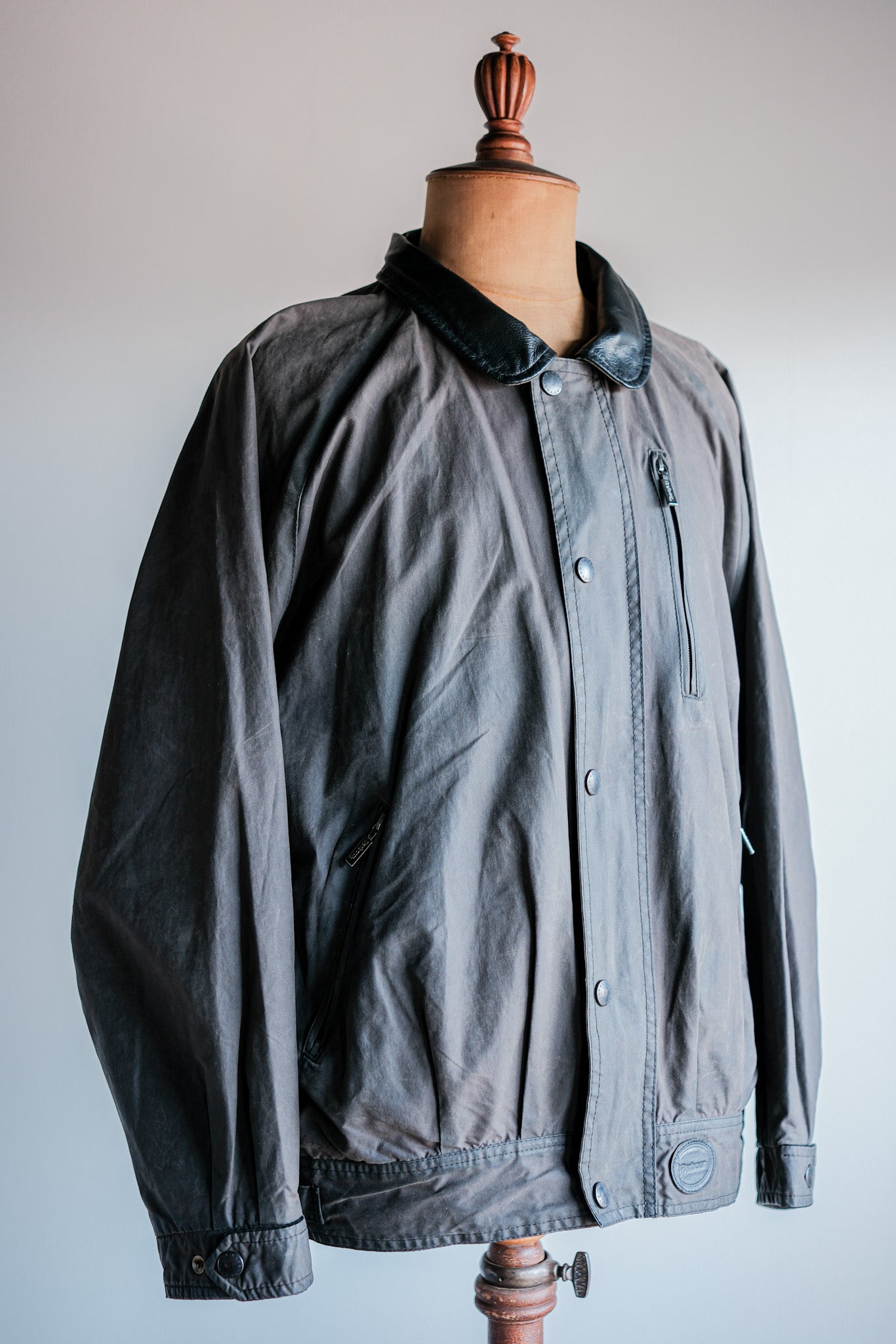 【~90's】Vintage Barbour "WAX COTTON BLOUSON" 3 Crest Size.LARGE