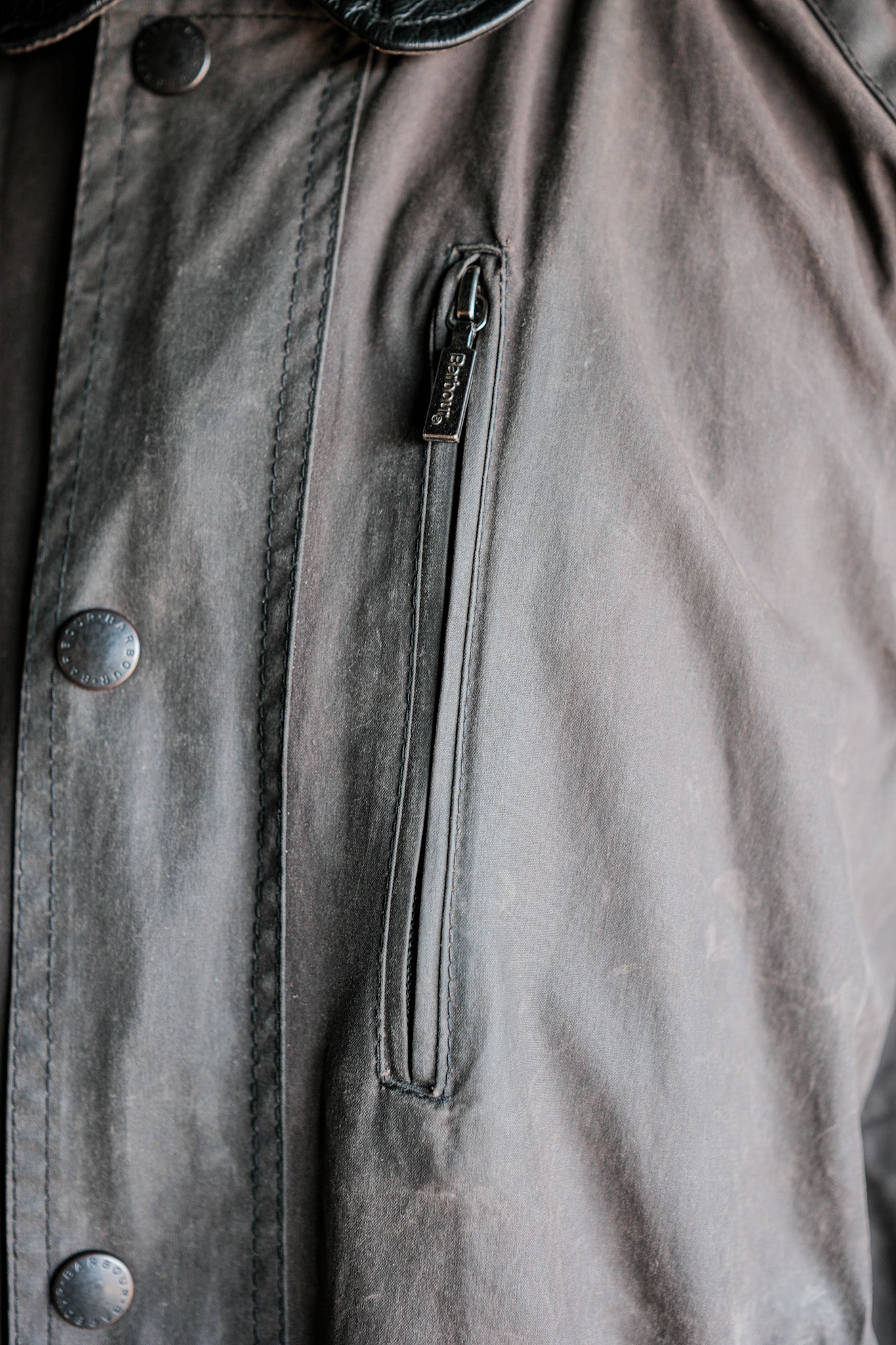 【~90's】Vintage Barbour "WAX COTTON BLOUSON" 3 Crest Size.LARGE