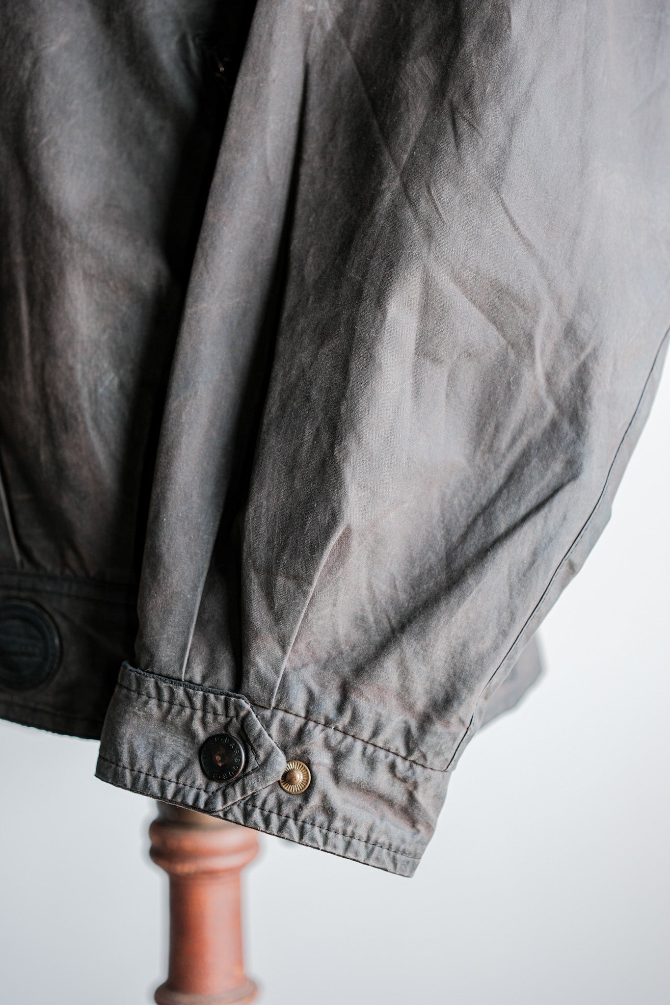 【~90's】Vintage Barbour "WAX COTTON BLOUSON" 3 Crest Size.LARGE