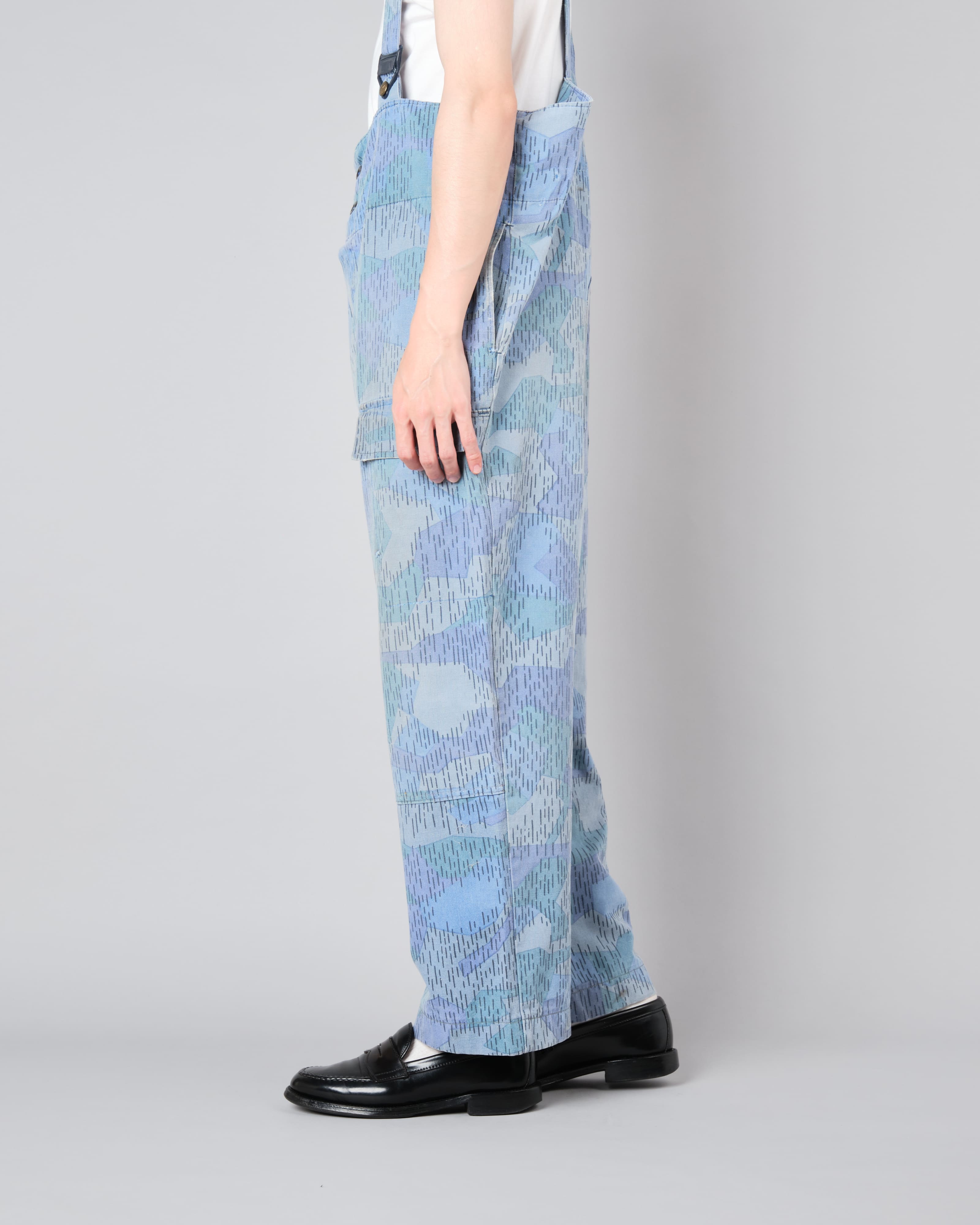 【~80's】Czechoslovakian People's Militias & Fire Brigade Blue Splinter Pattern Camouflage Overalls