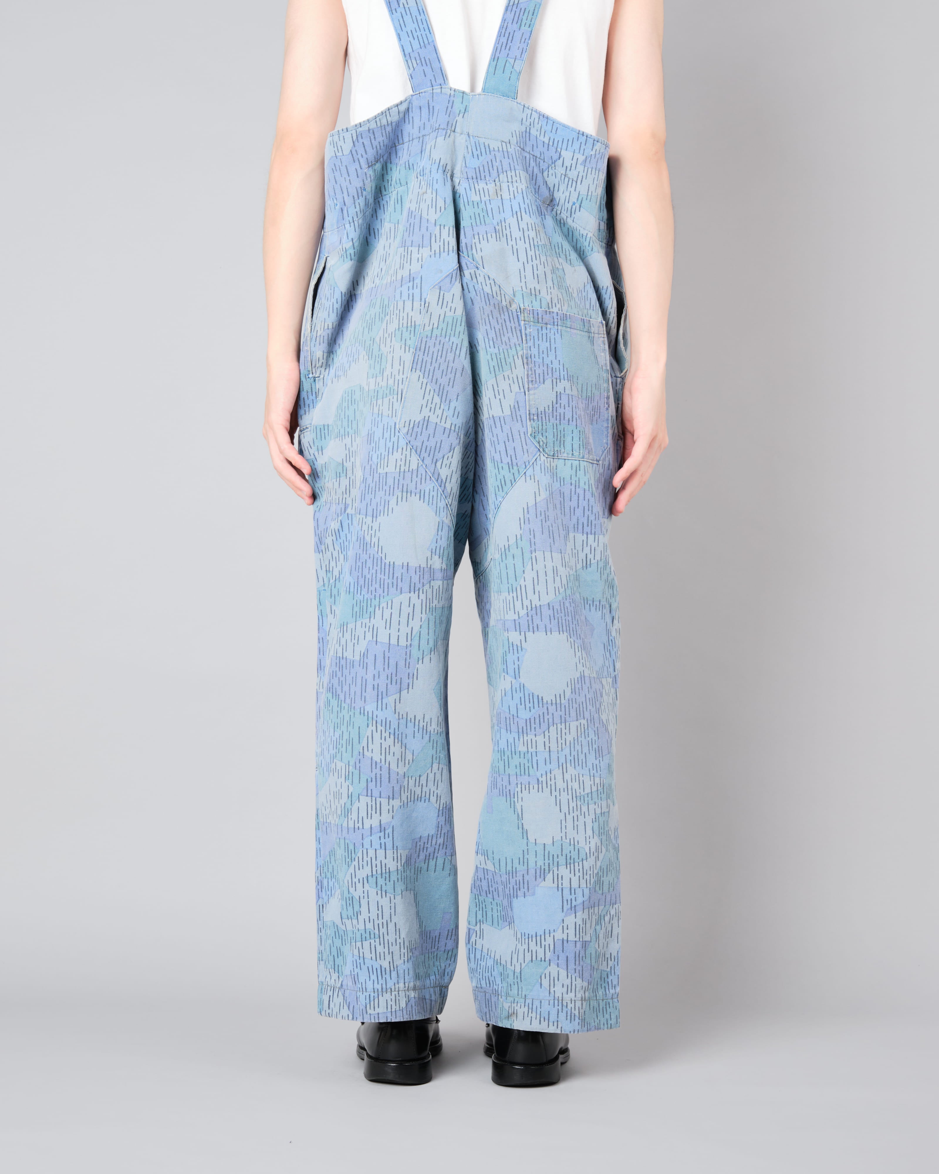 【~80's】Czechoslovakian People's Militias & Fire Brigade Blue Splinter Pattern Camouflage Overalls