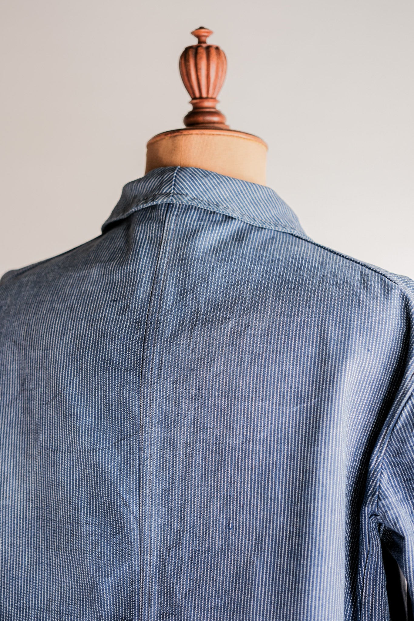 【~40's】Italian Vintage Cotton Striped Work Jacket