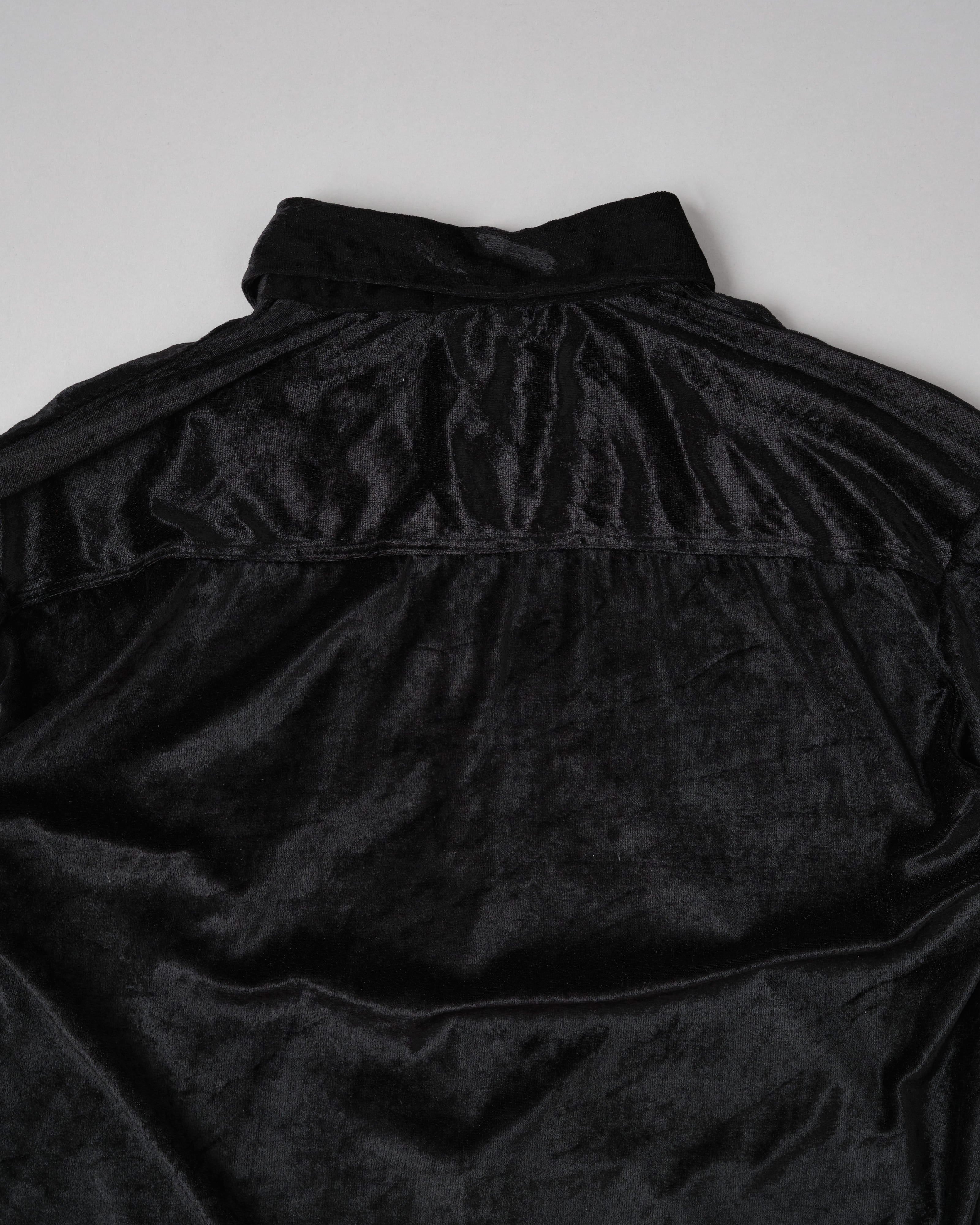 【~90's】Old Paul Smith Black Velor S/S Shirt