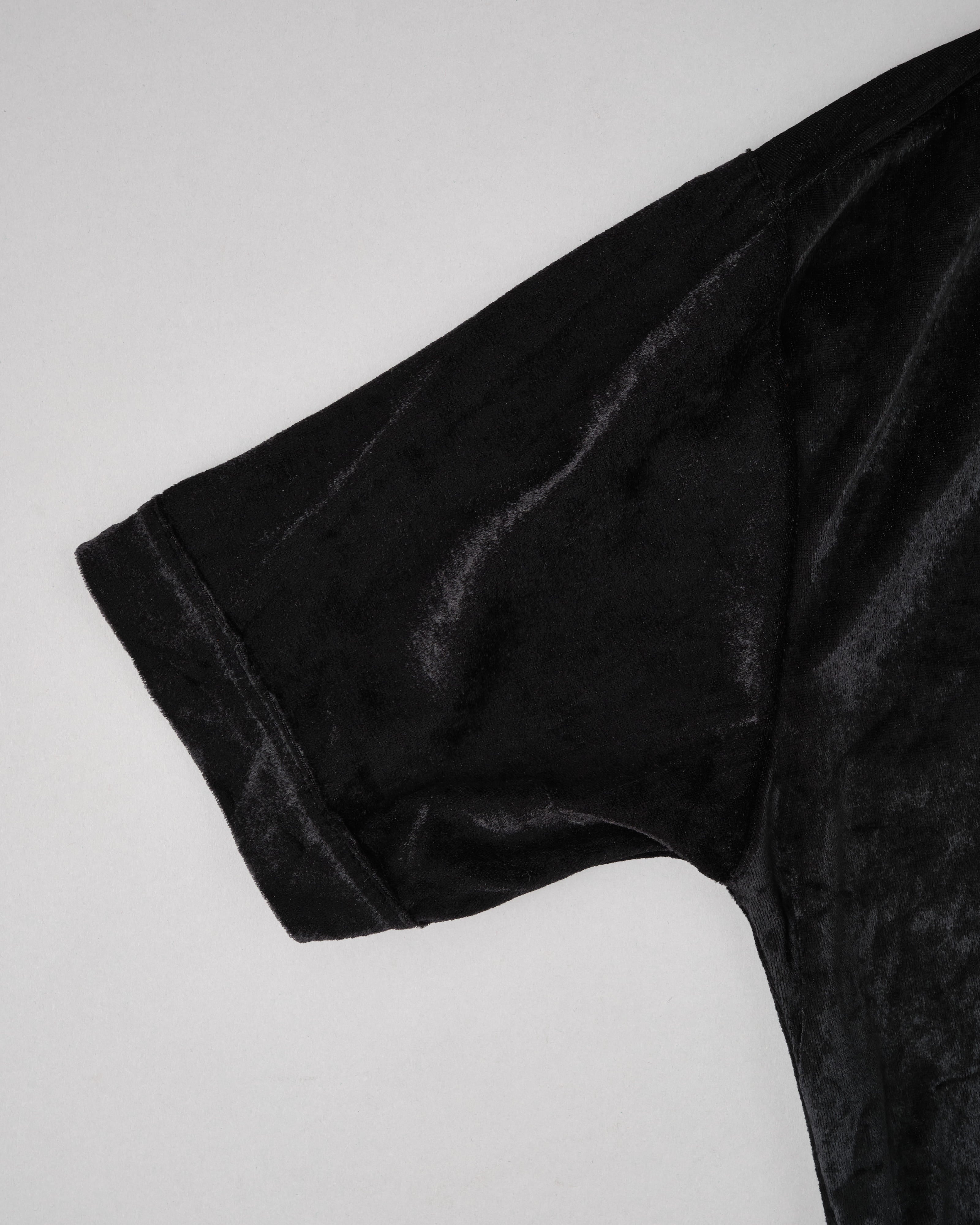 【~90's】Old Paul Smith Black Velor S/S Shirt