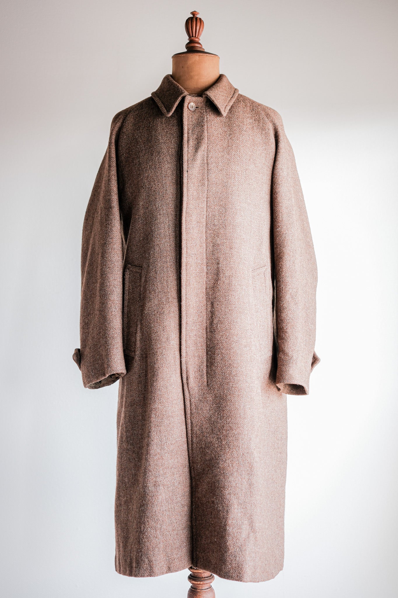 【~90's】OLD ENGLAND PARIS Single Raglan Wool Balmacaan Coat