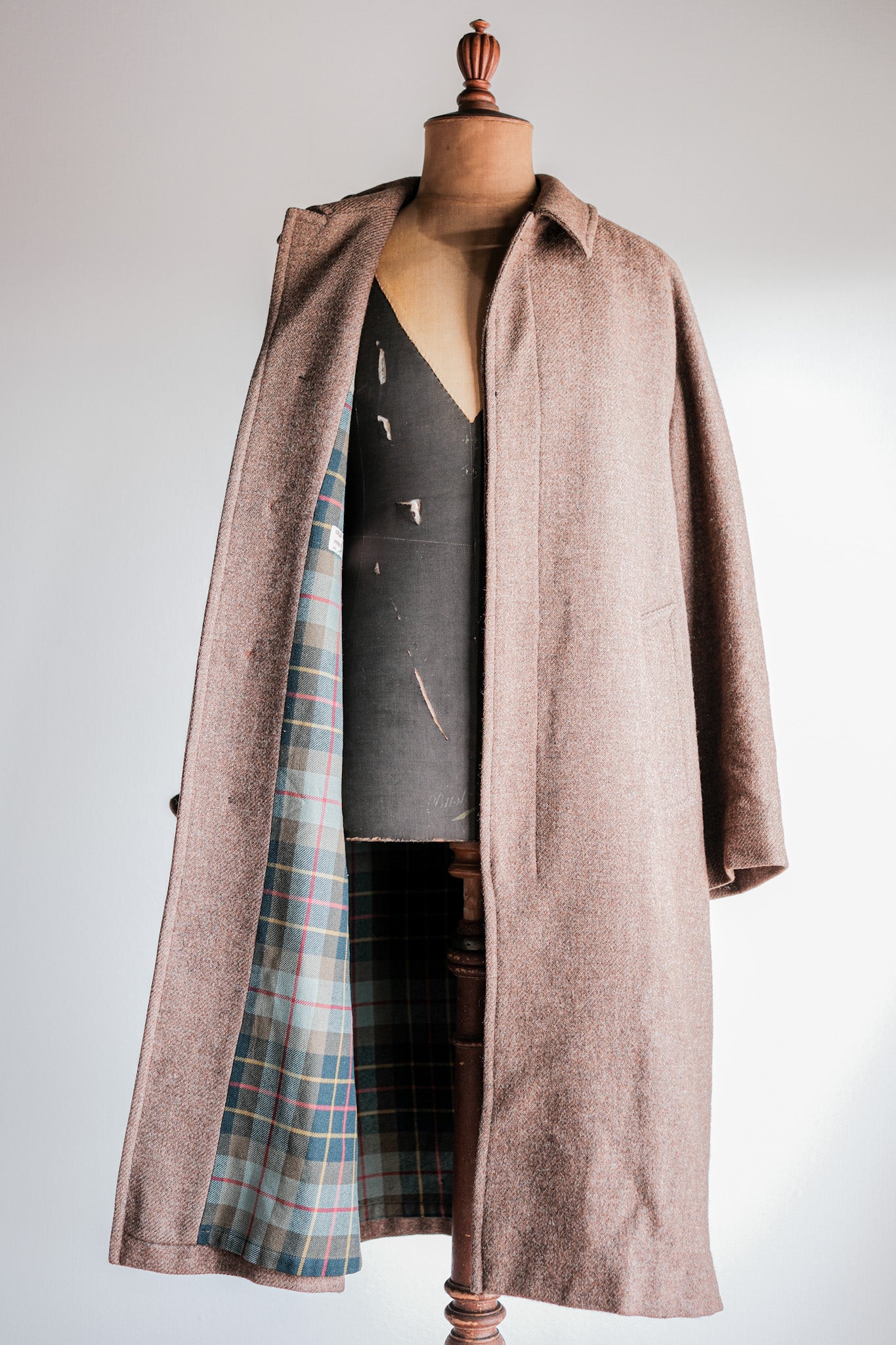 【~90's】OLD ENGLAND PARIS Single Raglan Wool Balmacaan Coat