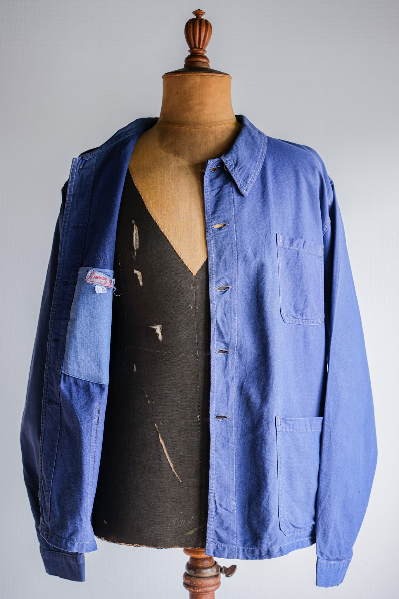 【~50's】French Vintage Blue Metis Work Jacket