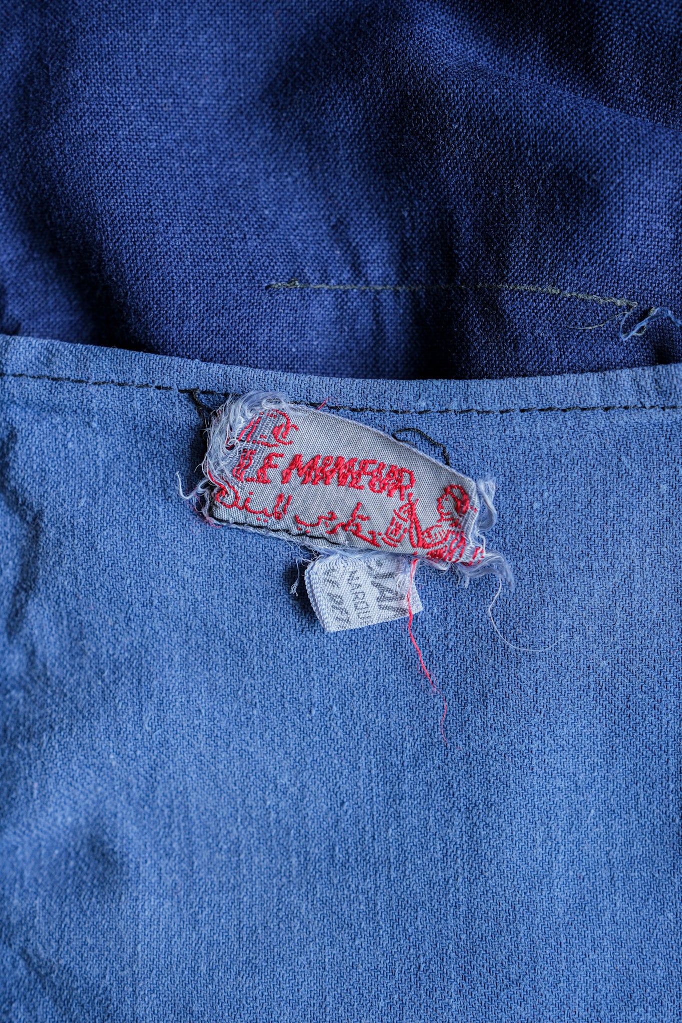 【~50's】French Vintage Blue Metis Work Jacket