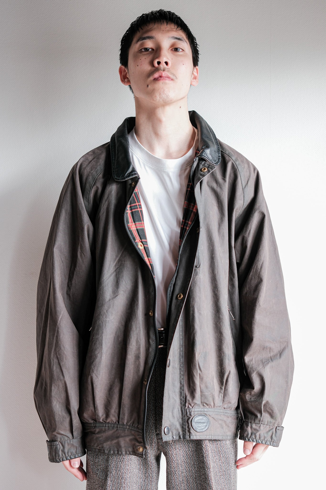 【~90's】Vintage Barbour "WAX COTTON BLOUSON" 3 Crest Size.LARGE