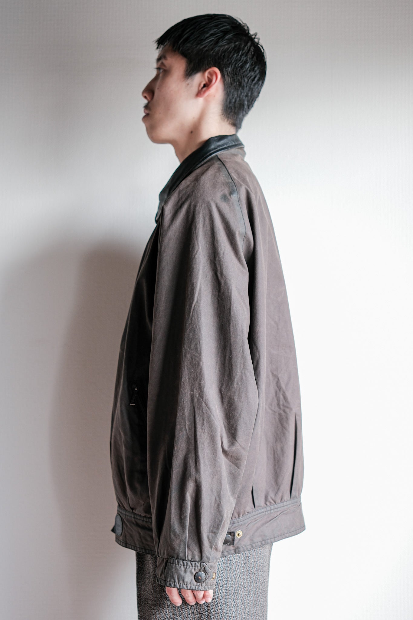 【~90's】Vintage Barbour "WAX COTTON BLOUSON" 3 Crest Size.LARGE