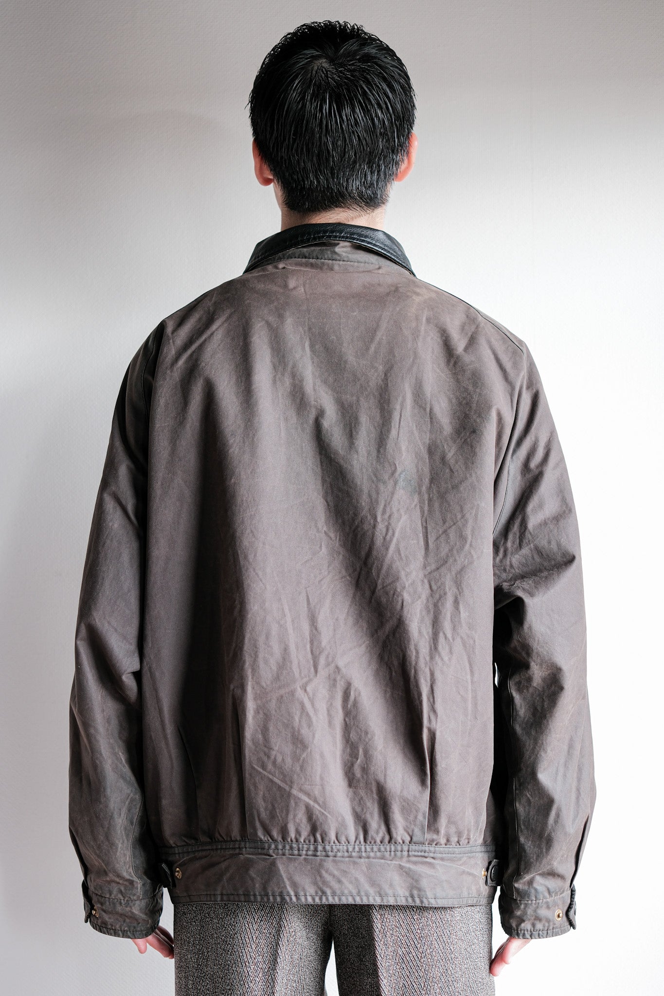 【~90's】Vintage Barbour "WAX COTTON BLOUSON" 3 Crest Size.LARGE