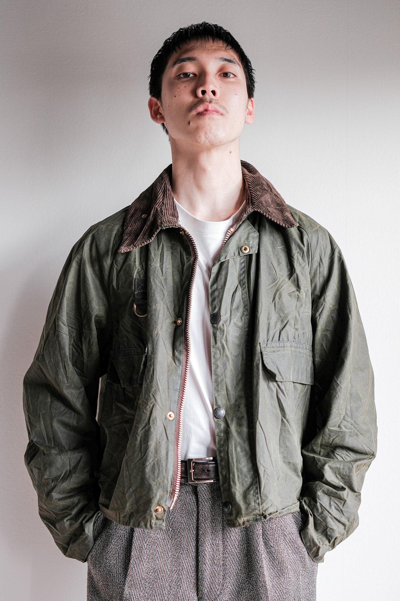 【~90's】Vintage Barbour "SPEY" 3 Crest Size.LARGE