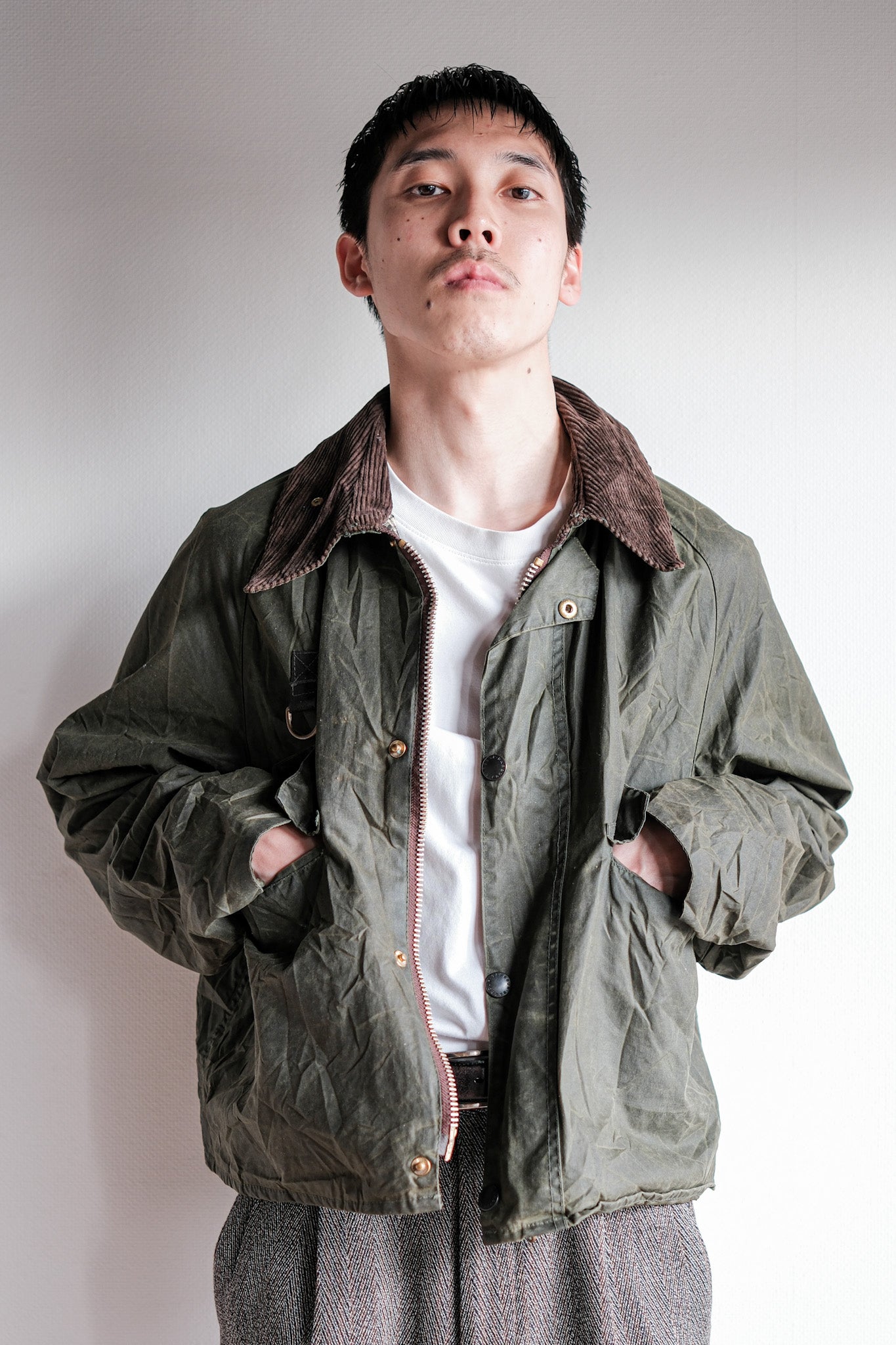 【~90's】Vintage Barbour "SPEY" 3 Crest Size.LARGE