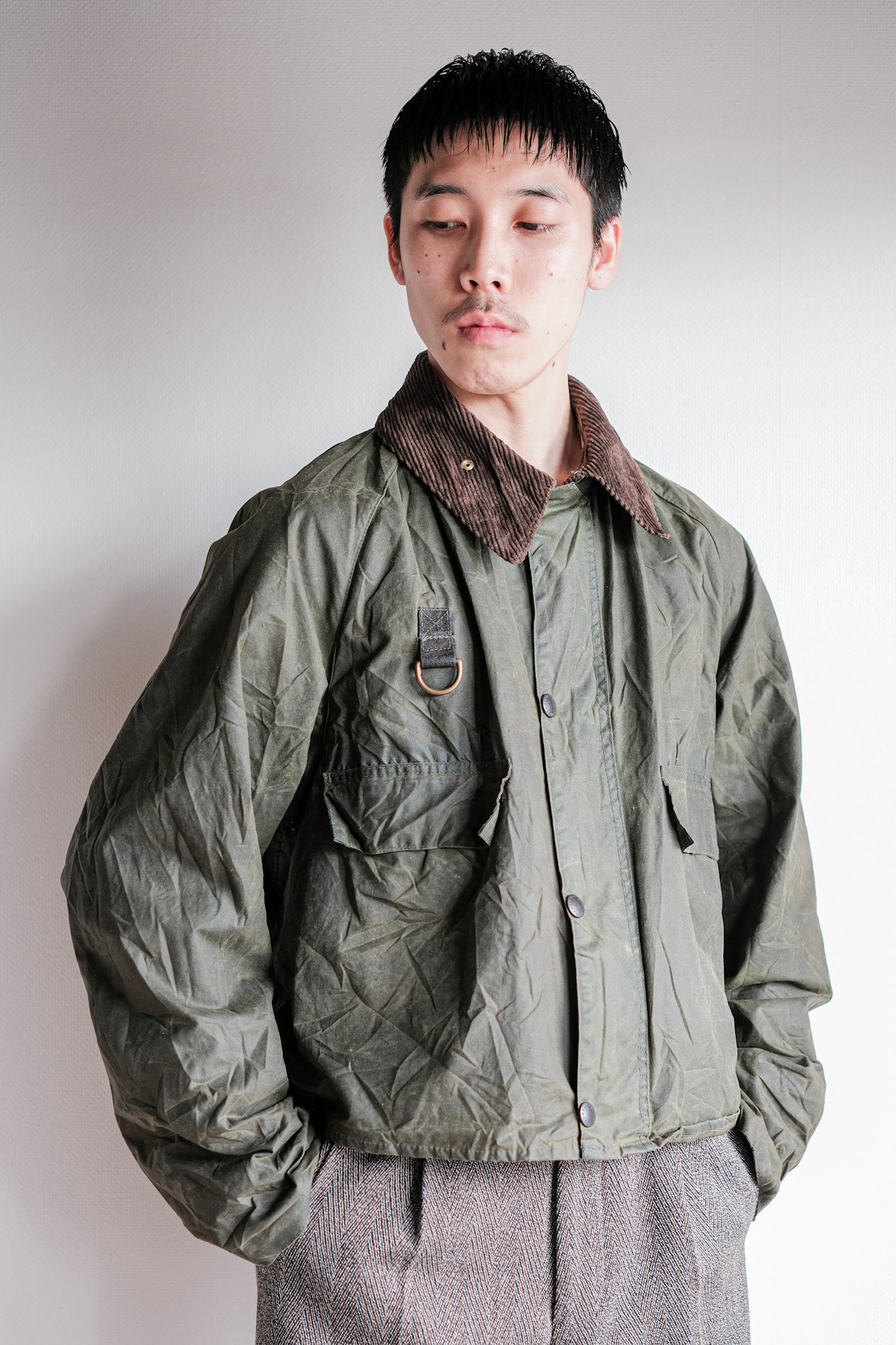 【~90's】Vintage Barbour "SPEY" 3 Crest Size.LARGE