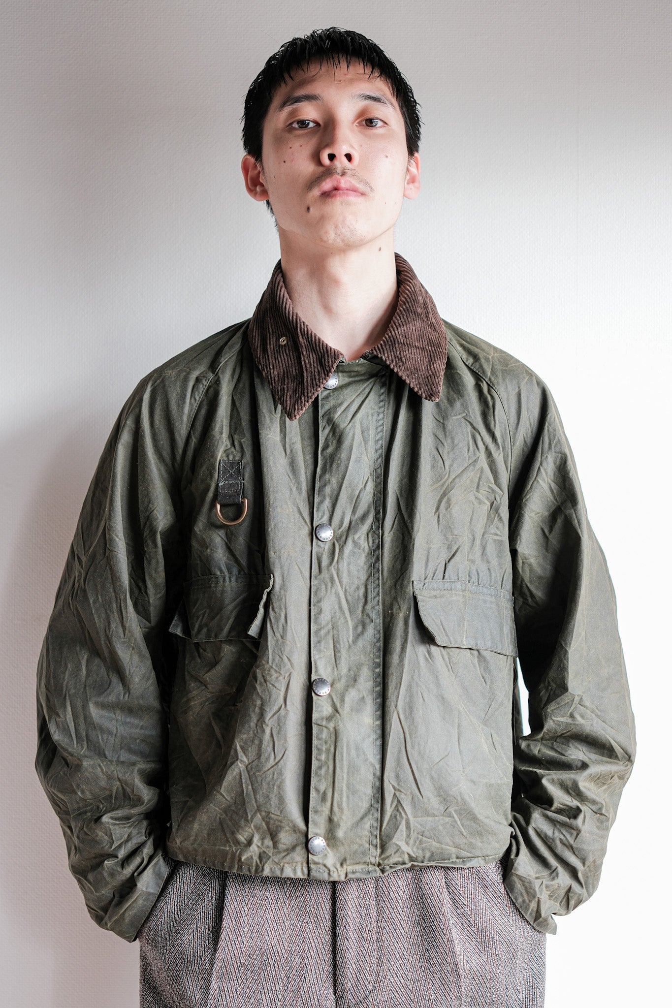【~90's】Vintage Barbour "SPEY" 3 Crest Size.LARGE