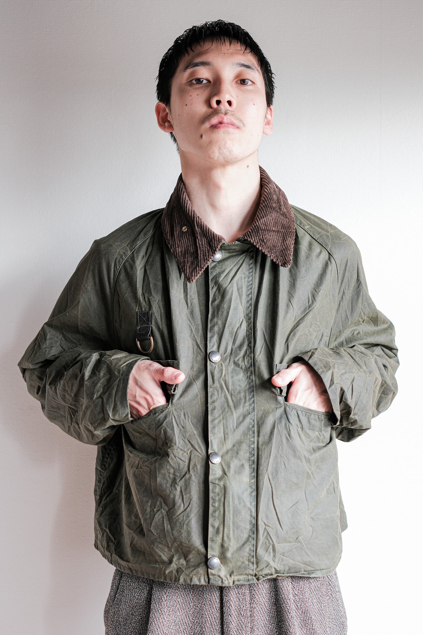 【~90's】Vintage Barbour "SPEY" 3 Crest Size.LARGE