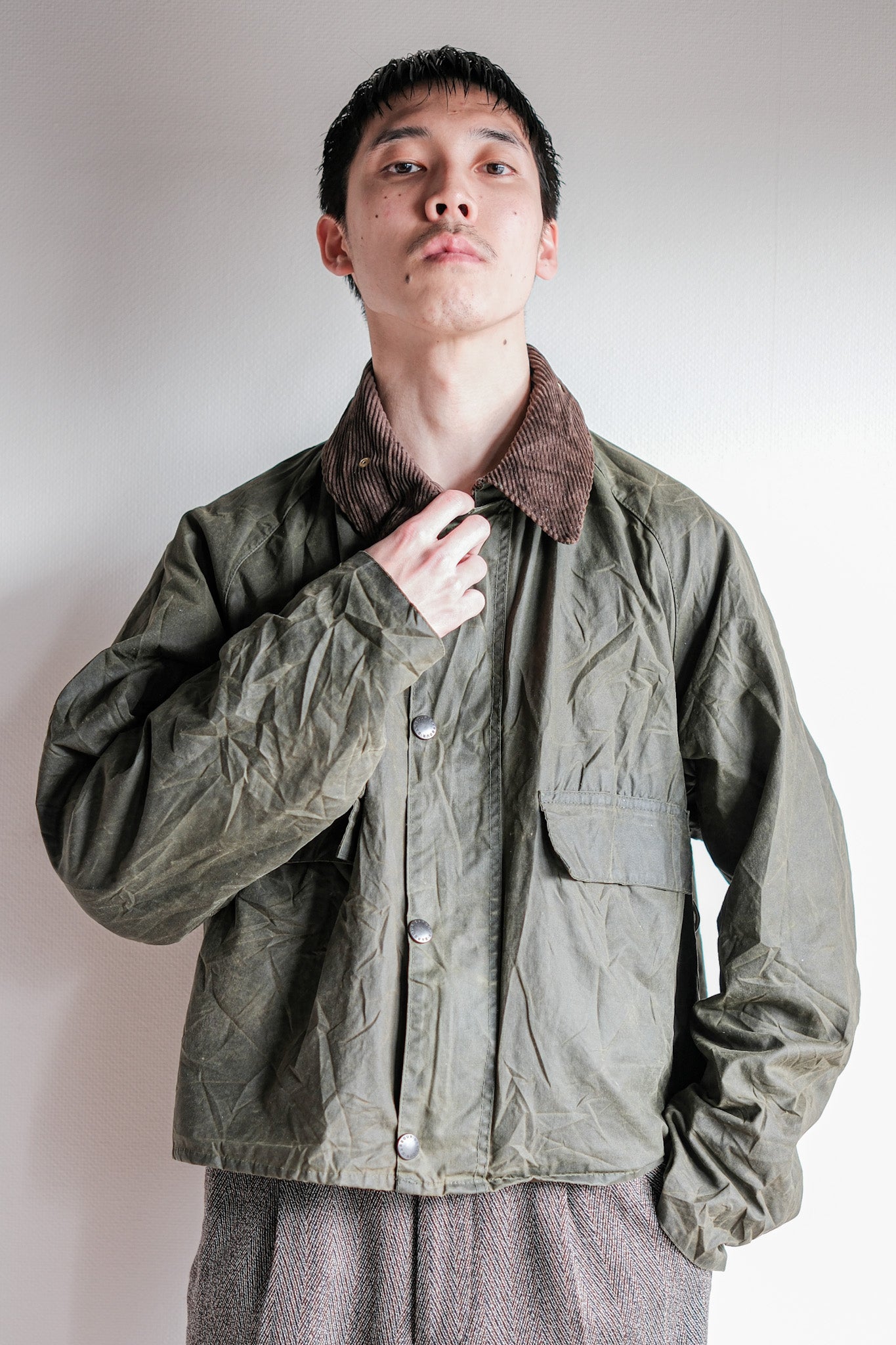 【~90's】Vintage Barbour "SPEY" 3 Crest Size.LARGE