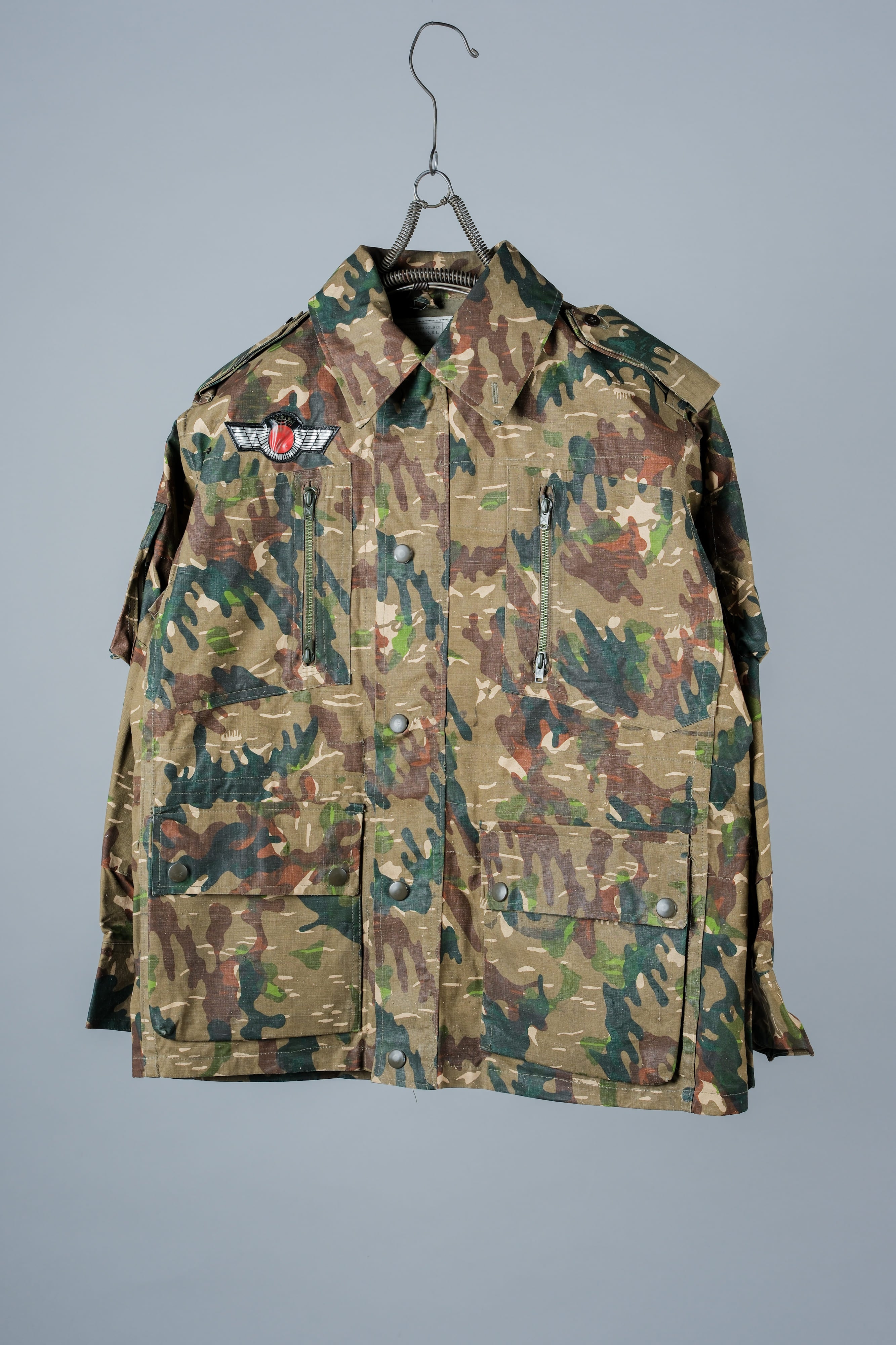 【~60's】Spanish Army Brown Amoeba Camouflage Paratrooper Jacket Size.2