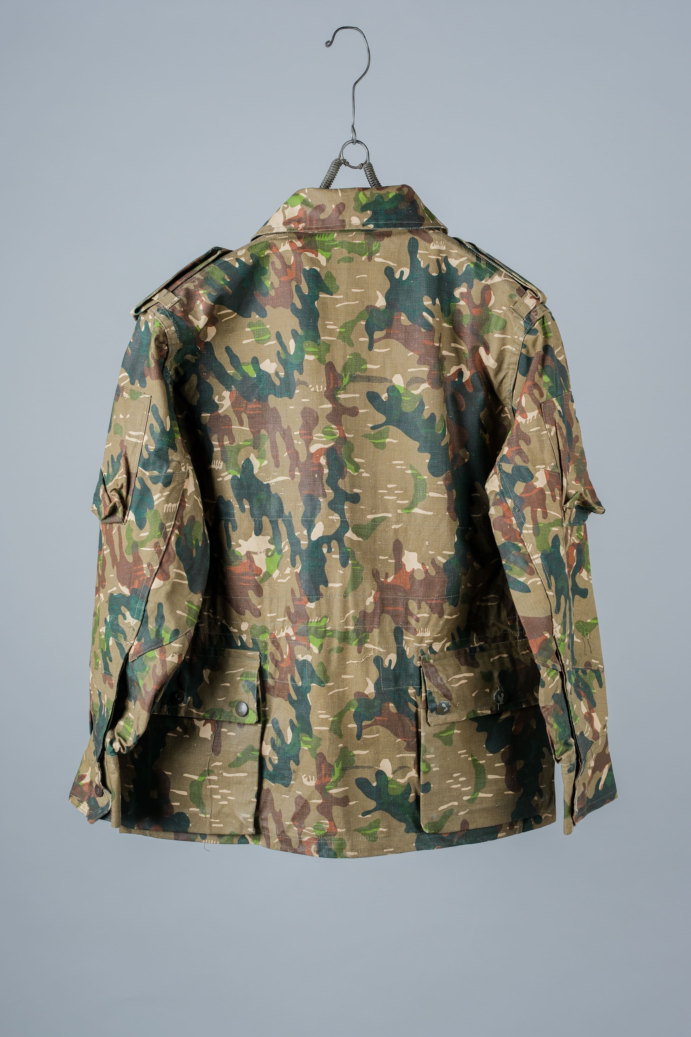 【~60's】Spanish Army Brown Amoeba Camouflage Paratrooper Jacket Size.2