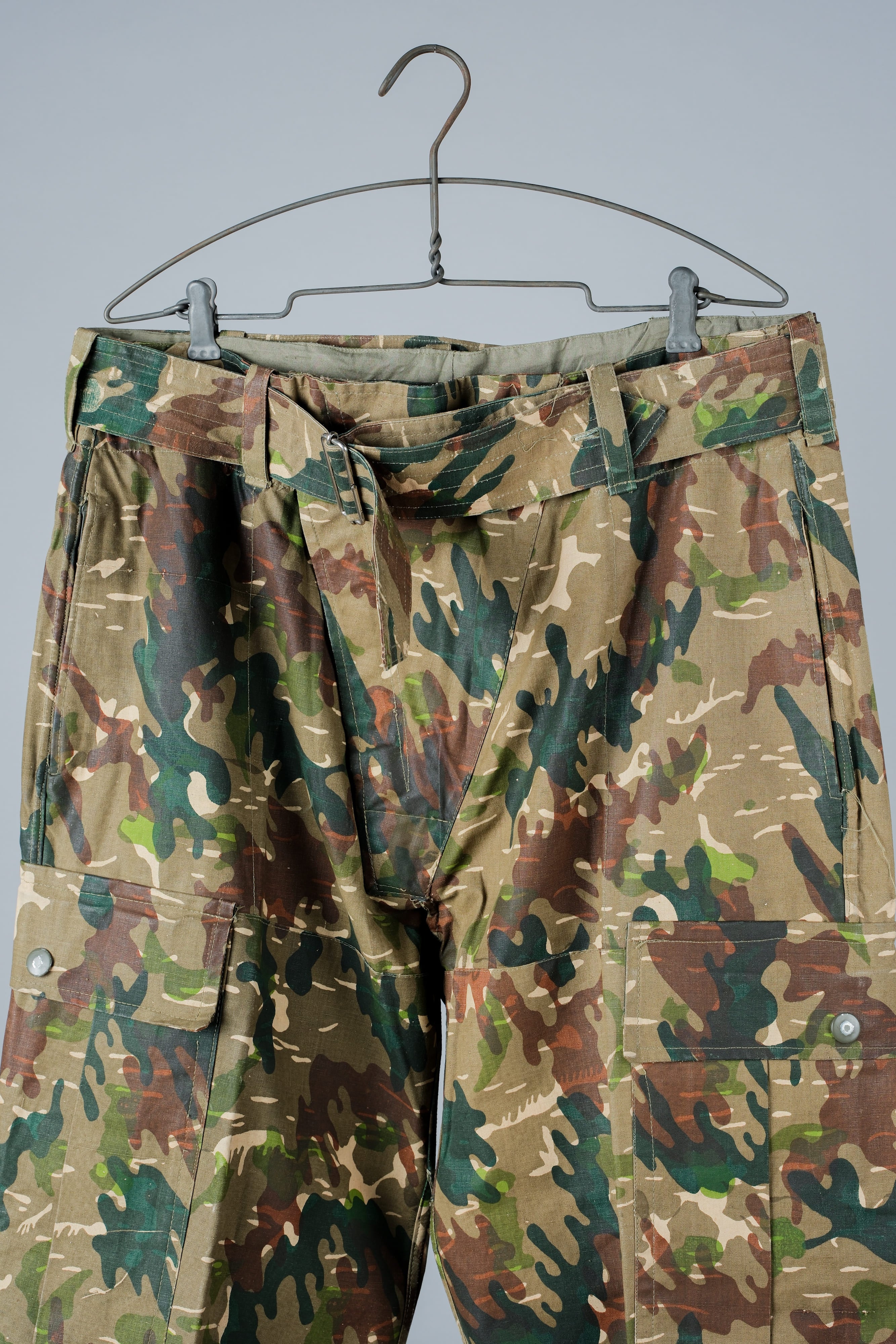 【~60's】Spanish Army Brown Amoeba Camouflage Paratrooper Trousers Size.2