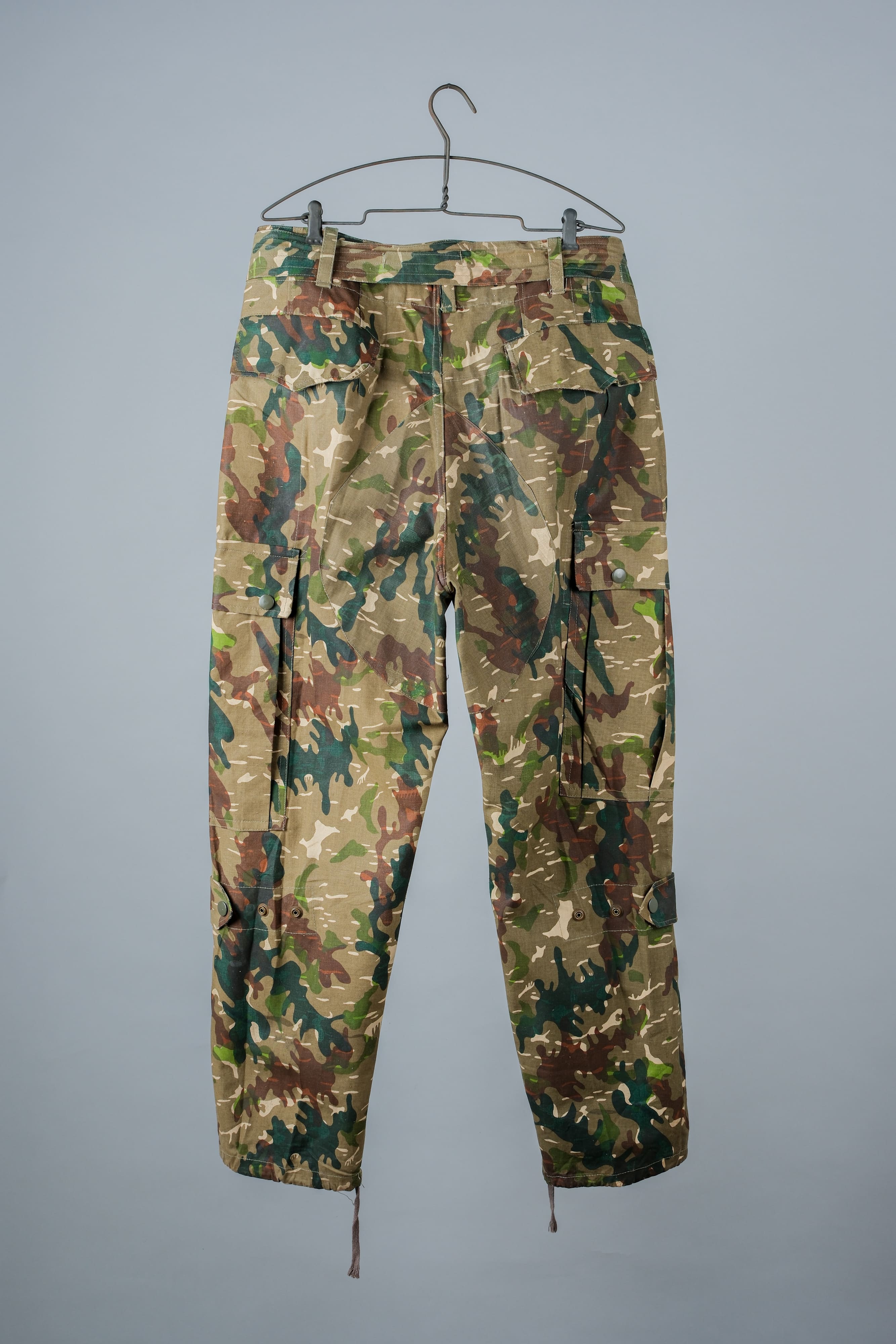 【~60's】Spanish Army Brown Amoeba Camouflage Paratrooper Trousers Size.2