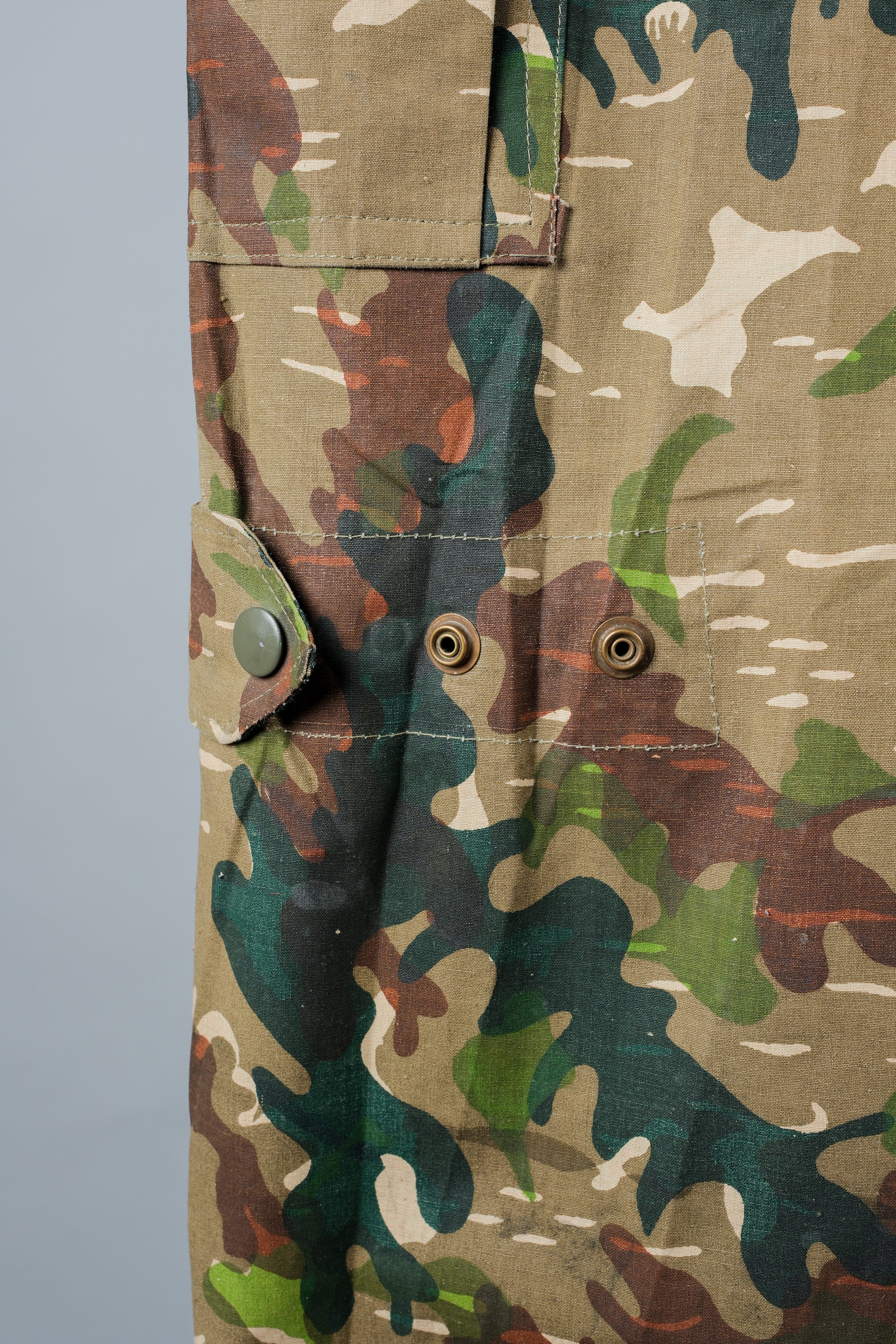 【~60's】Spanish Army Brown Amoeba Camouflage Paratrooper Trousers Size.2