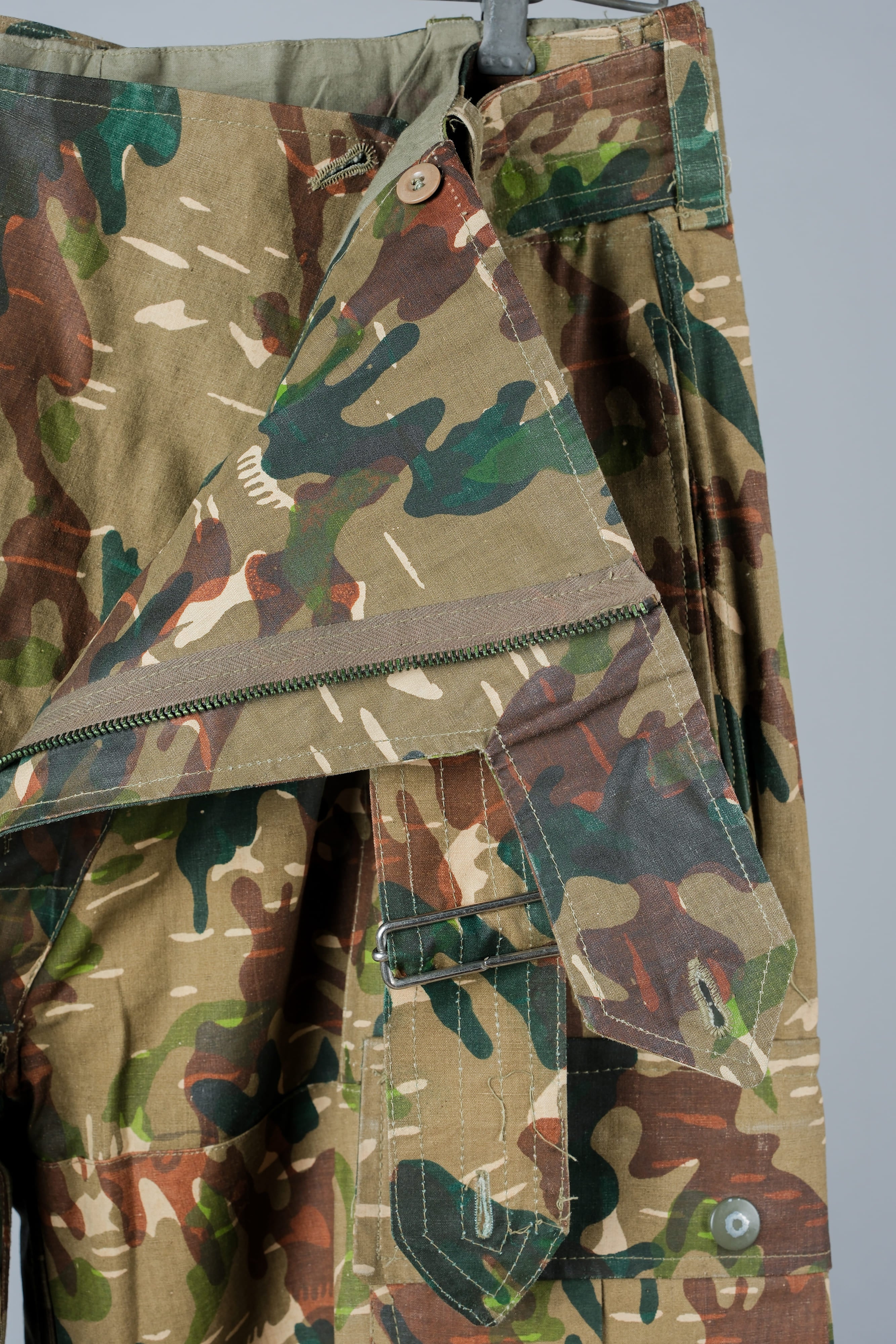 【~60's】Spanish Army Brown Amoeba Camouflage Paratrooper Trousers Size.2