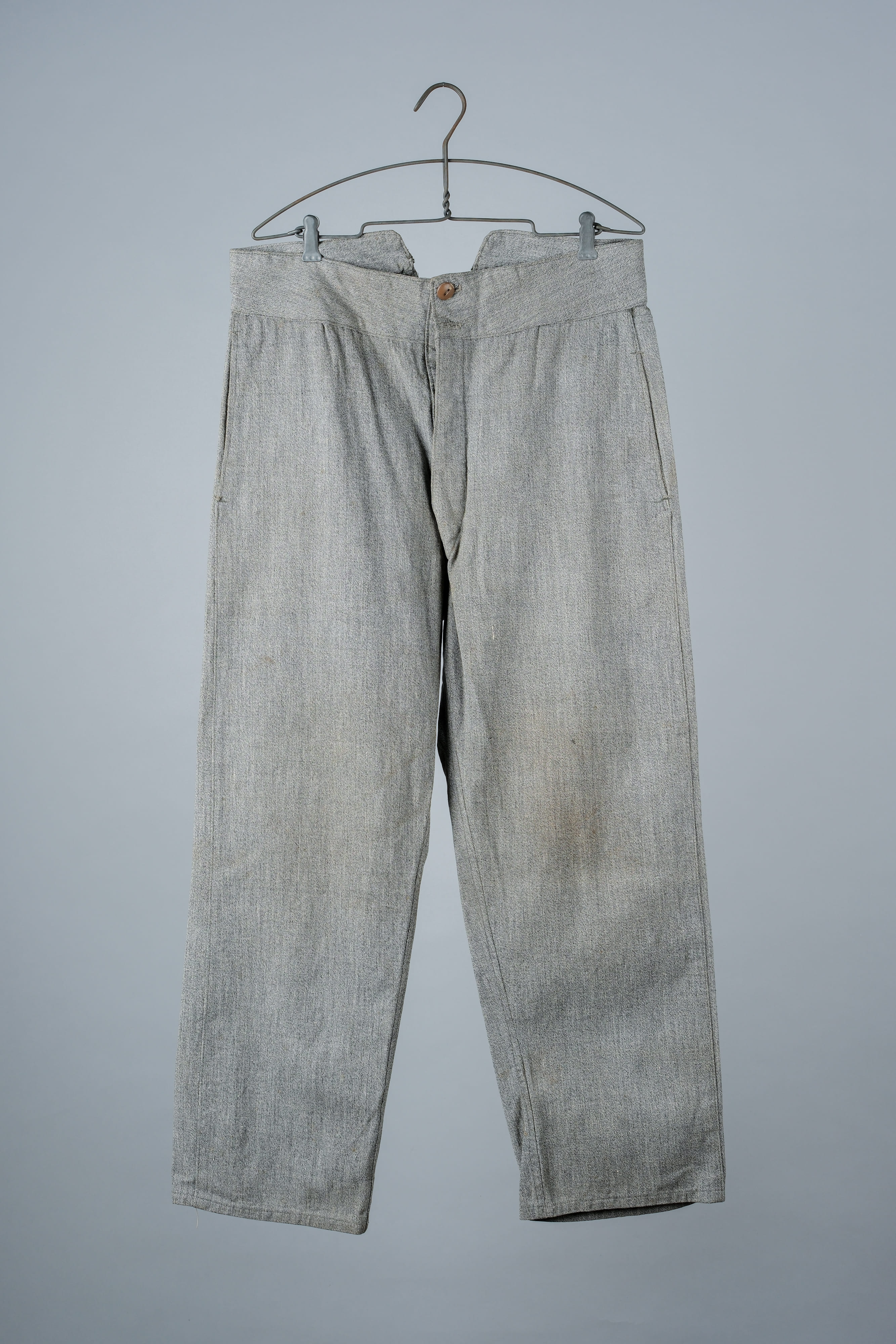 【~10's】WWI Royal Italian Army Salt & Pepper Cotton Work Trousers