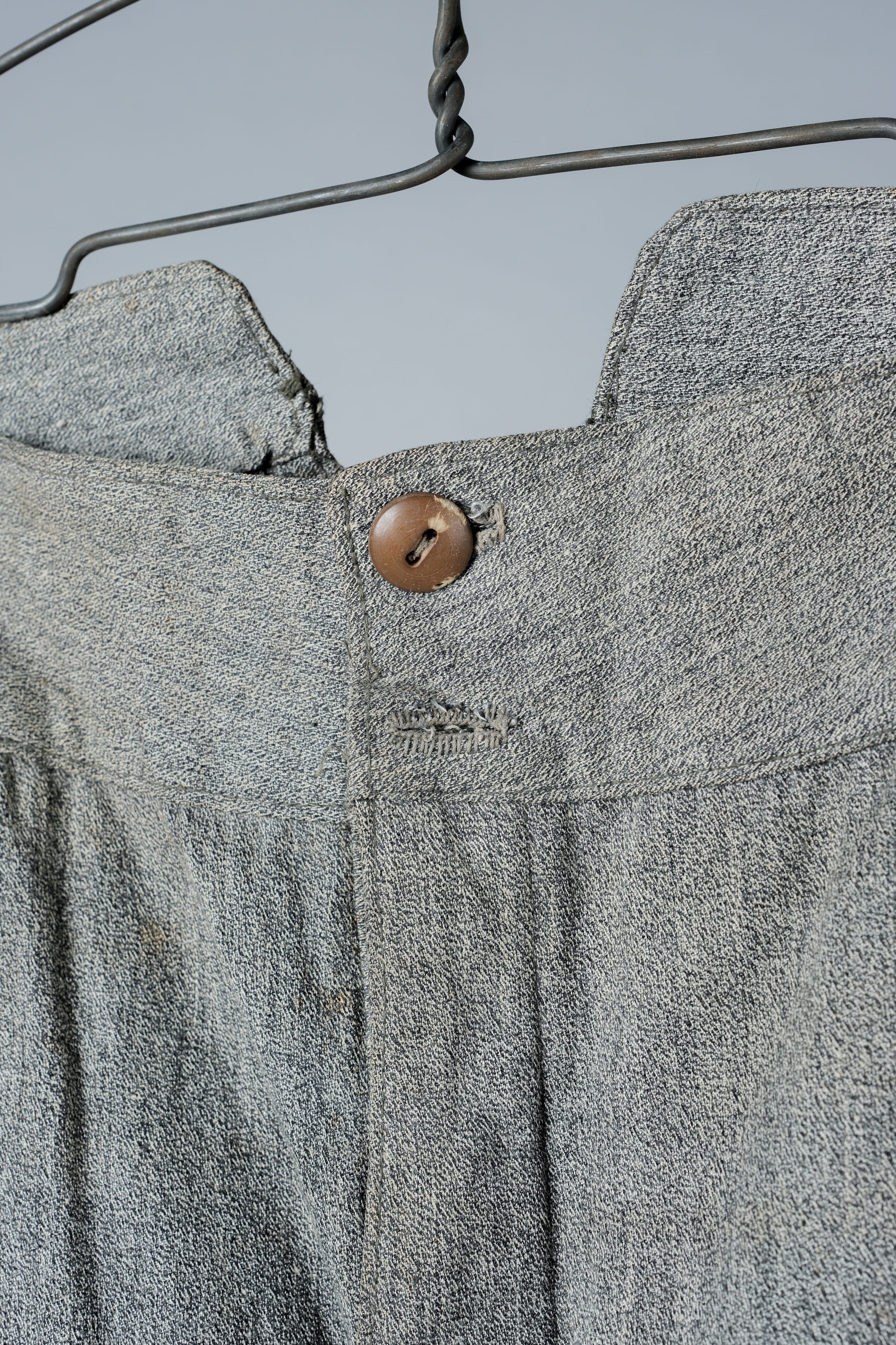 【~10's】WWI Royal Italian Army Salt & Pepper Cotton Work Trousers