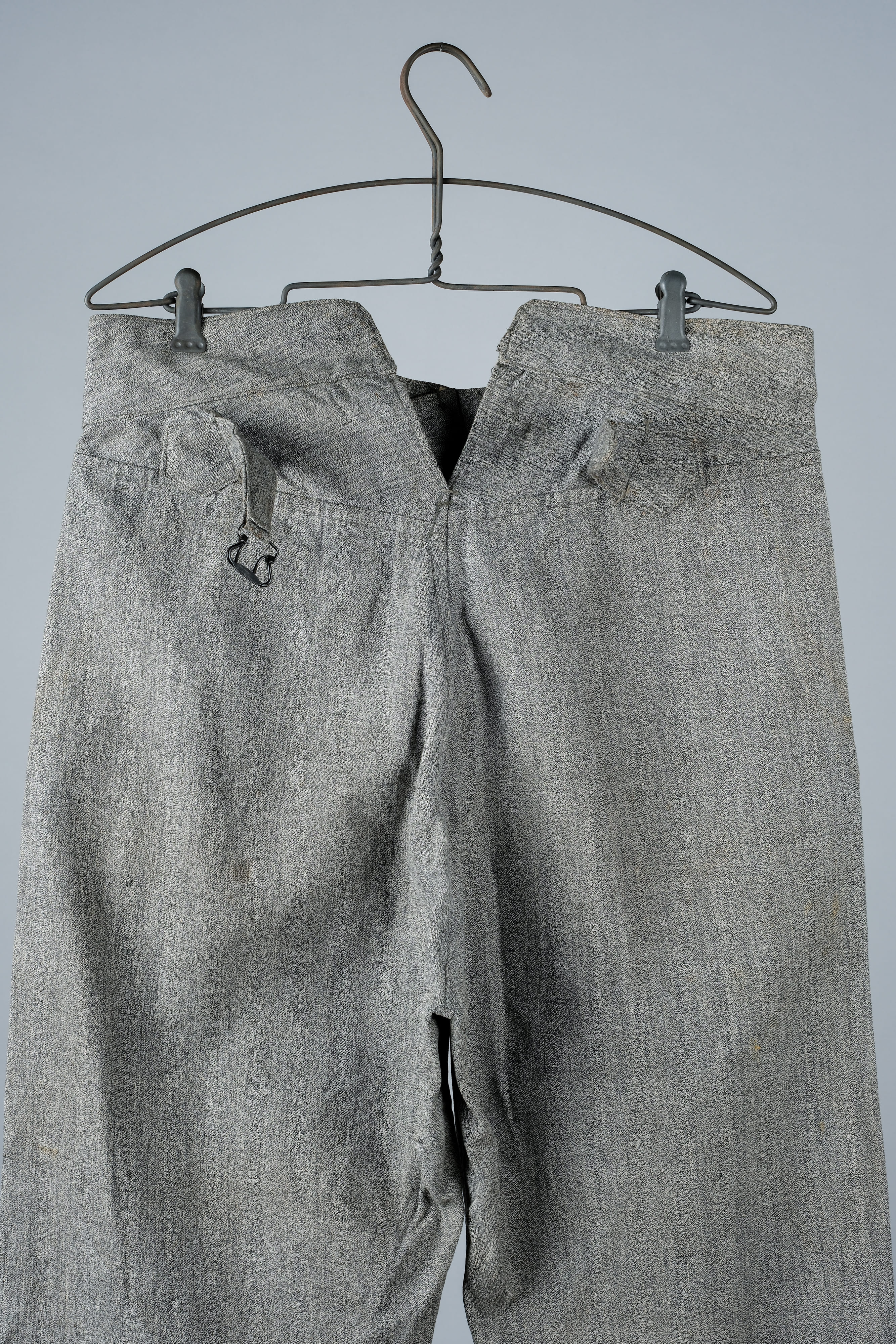 【~10's】WWI Royal Italian Army Salt & Pepper Cotton Work Trousers