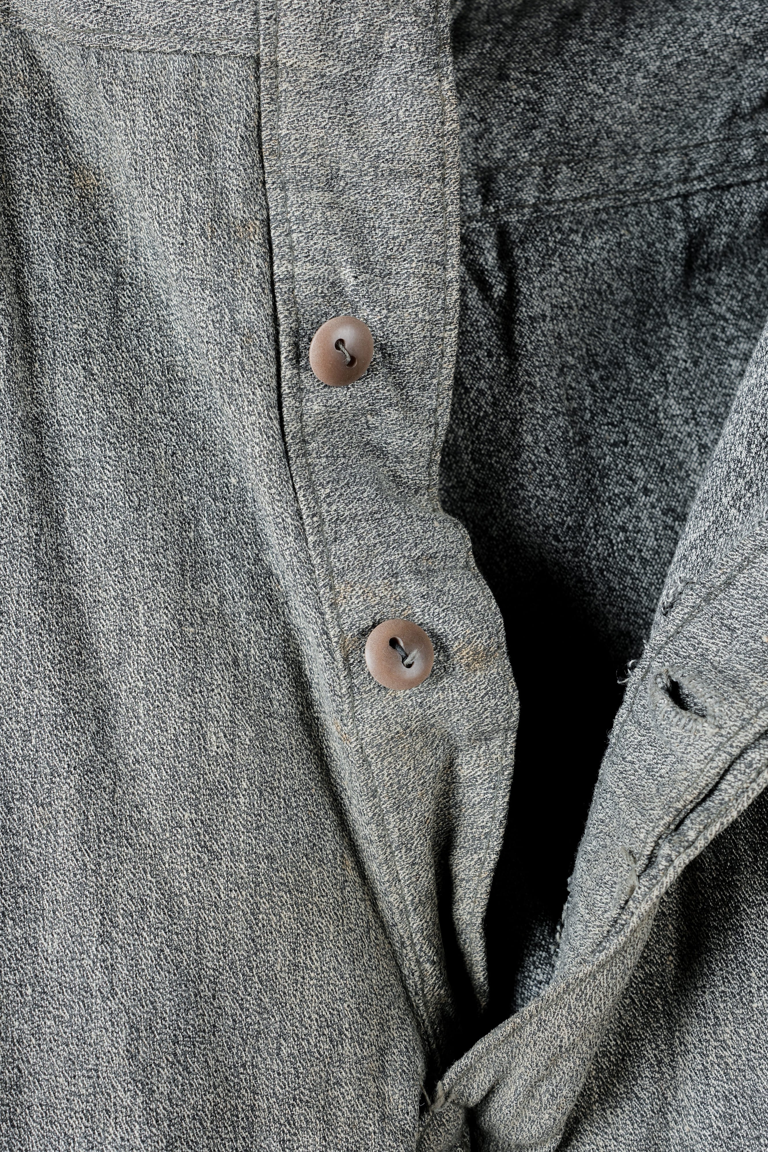 【~10's】WWI Royal Italian Army Salt & Pepper Cotton Work Trousers