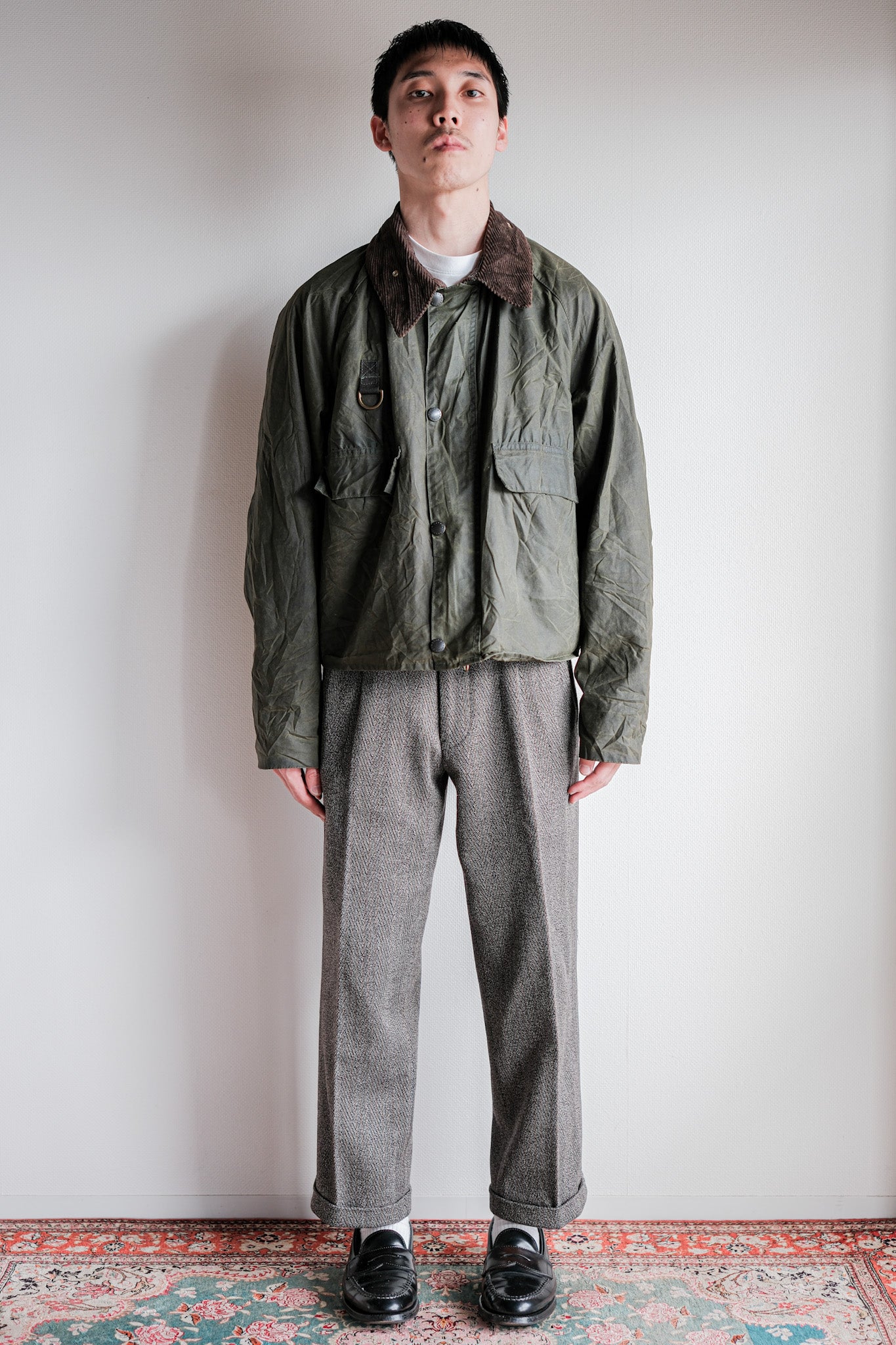 【~90's】Vintage Barbour "SPEY" 3 Crest Size.LARGE