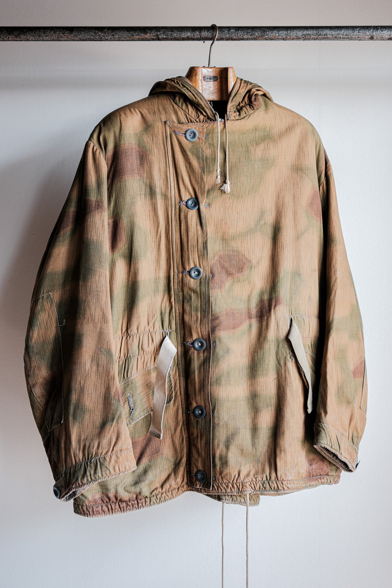 【~40's】WWⅡ German Army Sumpftarnmuster 44 Camouflage 43 Pattern Winter Parka "Wehrmacht"