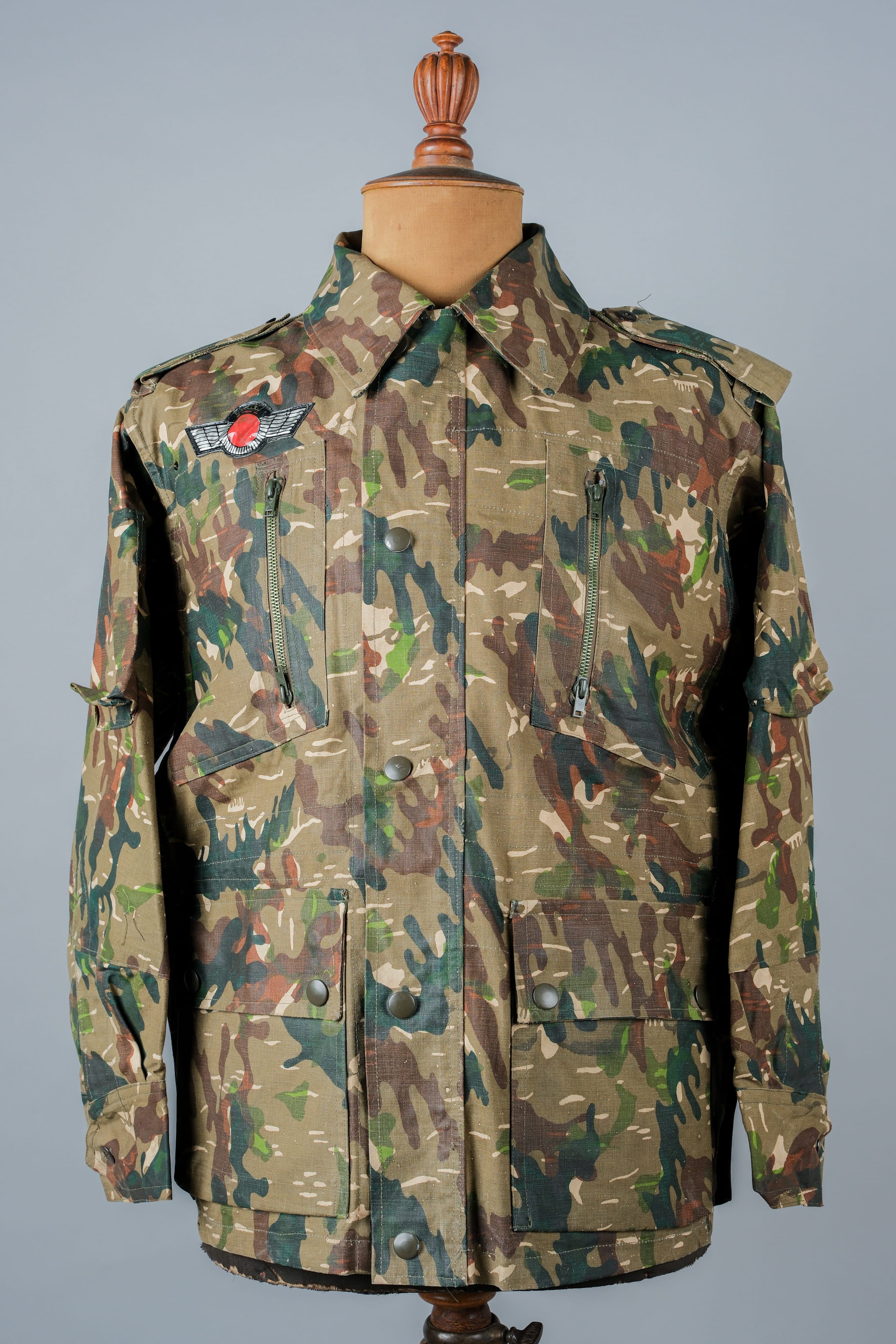 【~60's】Spanish Army Brown Amoeba Camouflage Paratrooper Jacket Size.2